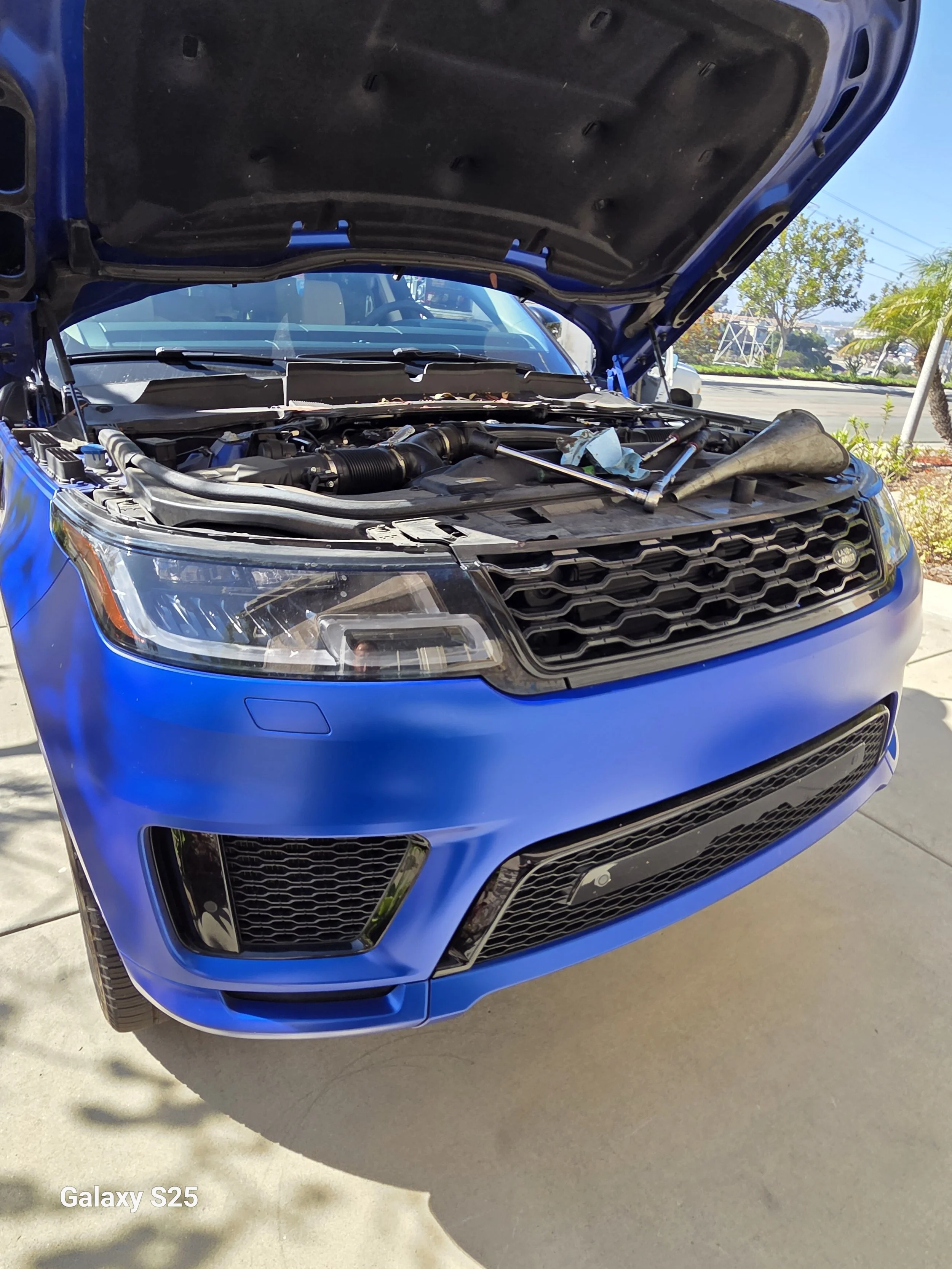 Land Rover coolant service