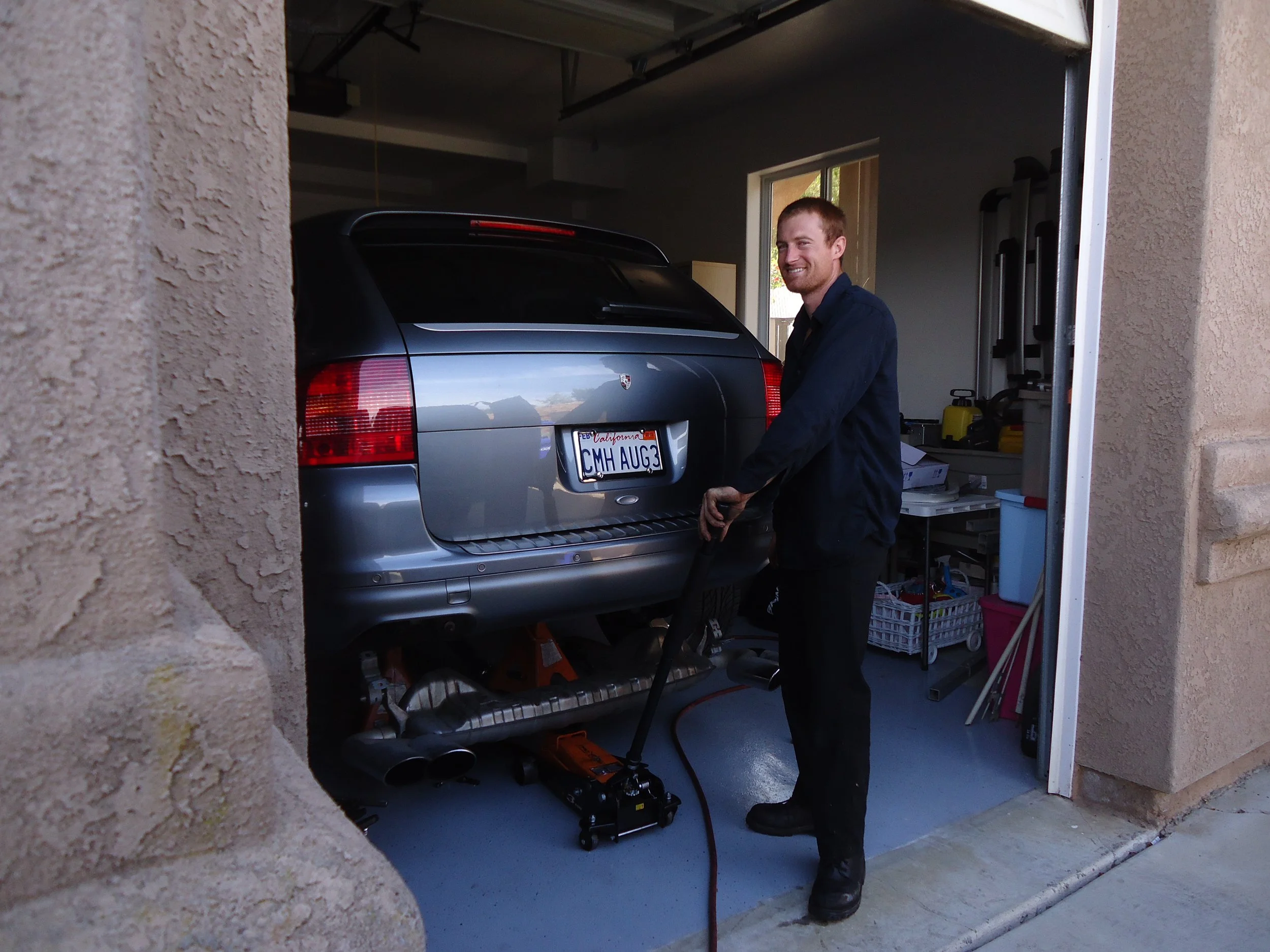 Porsche Cayenne exhaust work
