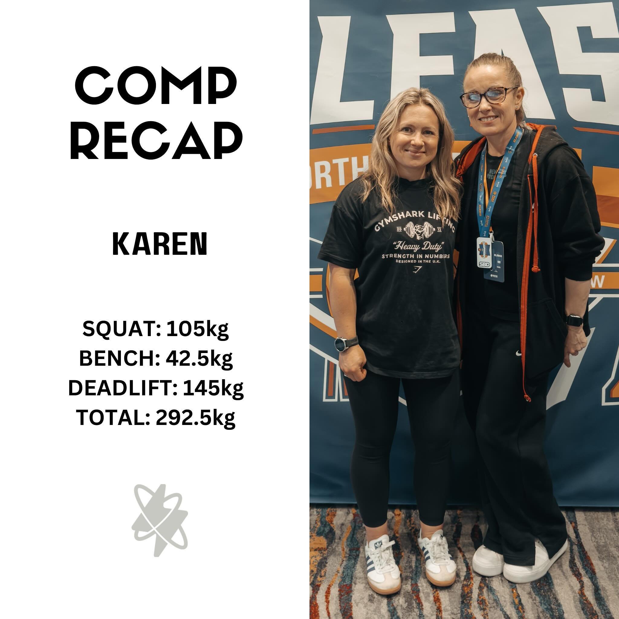 COMP RECAP 1/3

This comp was far more than just the lifting, the numbers, the placings. Karen did herself proud, in the short time we have worked together she has already had so much growth.

Weighing in with KG&rsquo;s to spare on the scales having