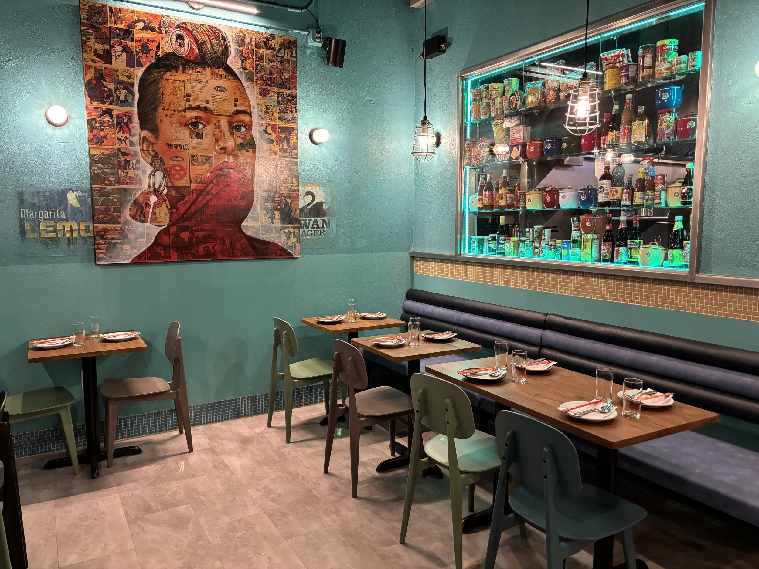 The dining room at Pig and Khao on the Upper West Side