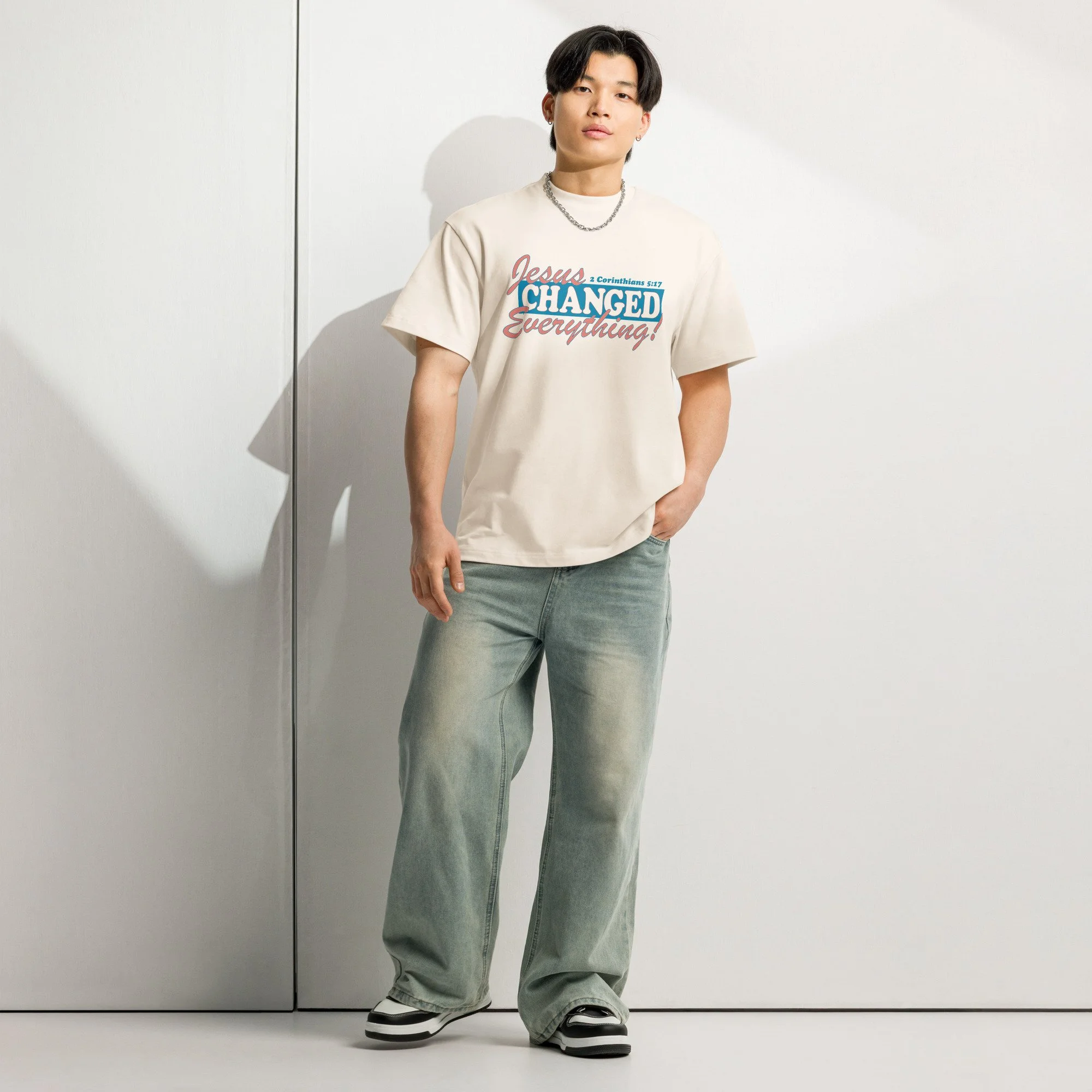 Jesus Changed Everything Oversized T-shirt
