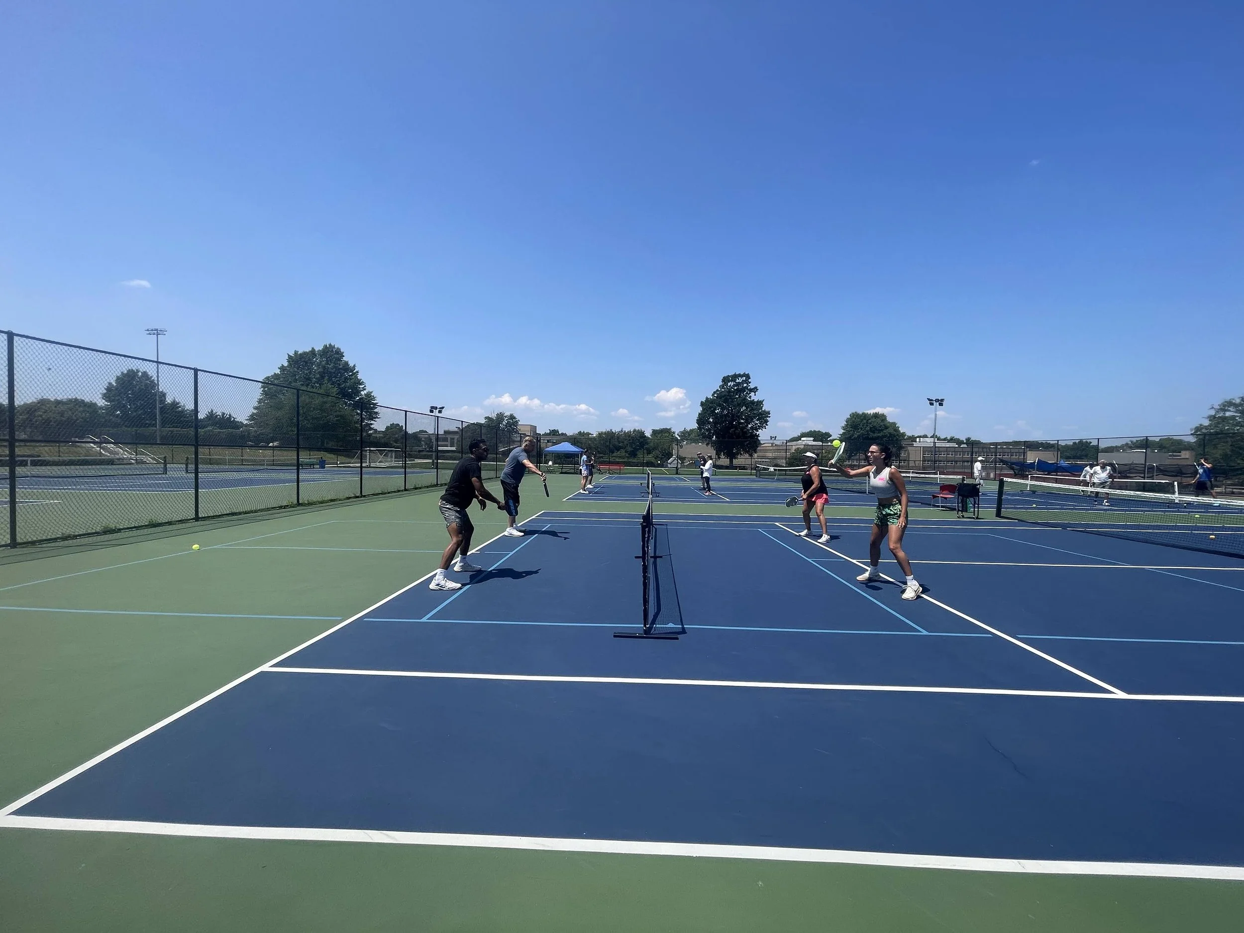 Pickleball play at APTC