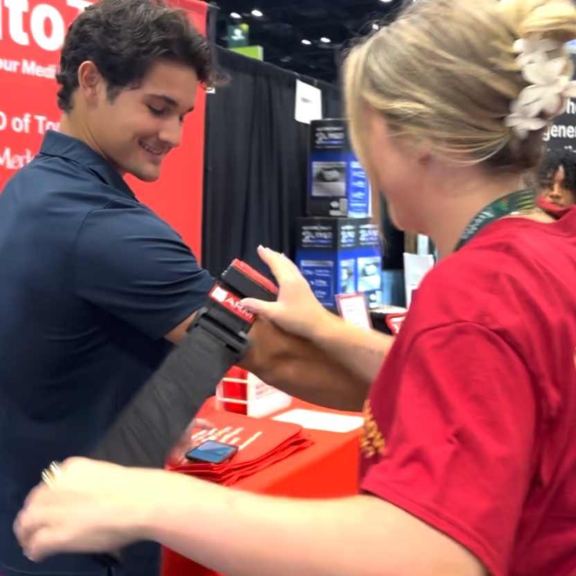 Participant applying AutoTQ during the study