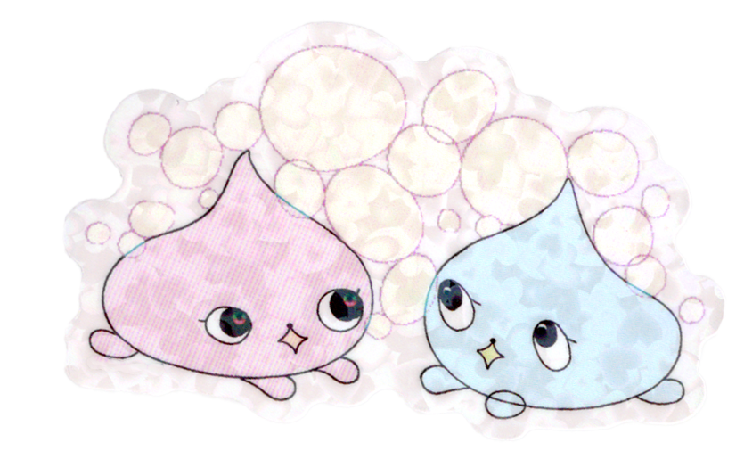 soap bubbles holographic sticker