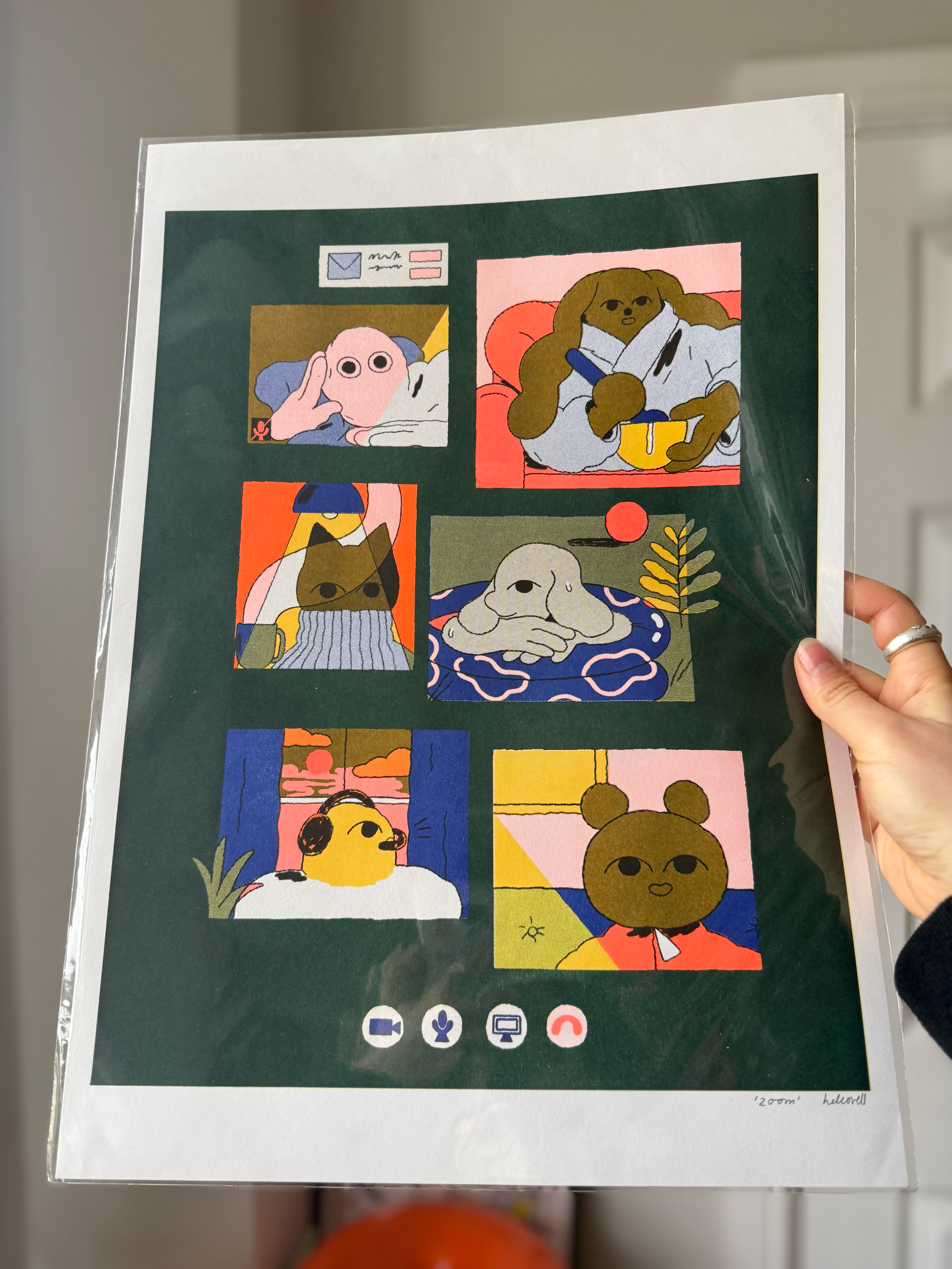 kiblind x hel zoom riso print