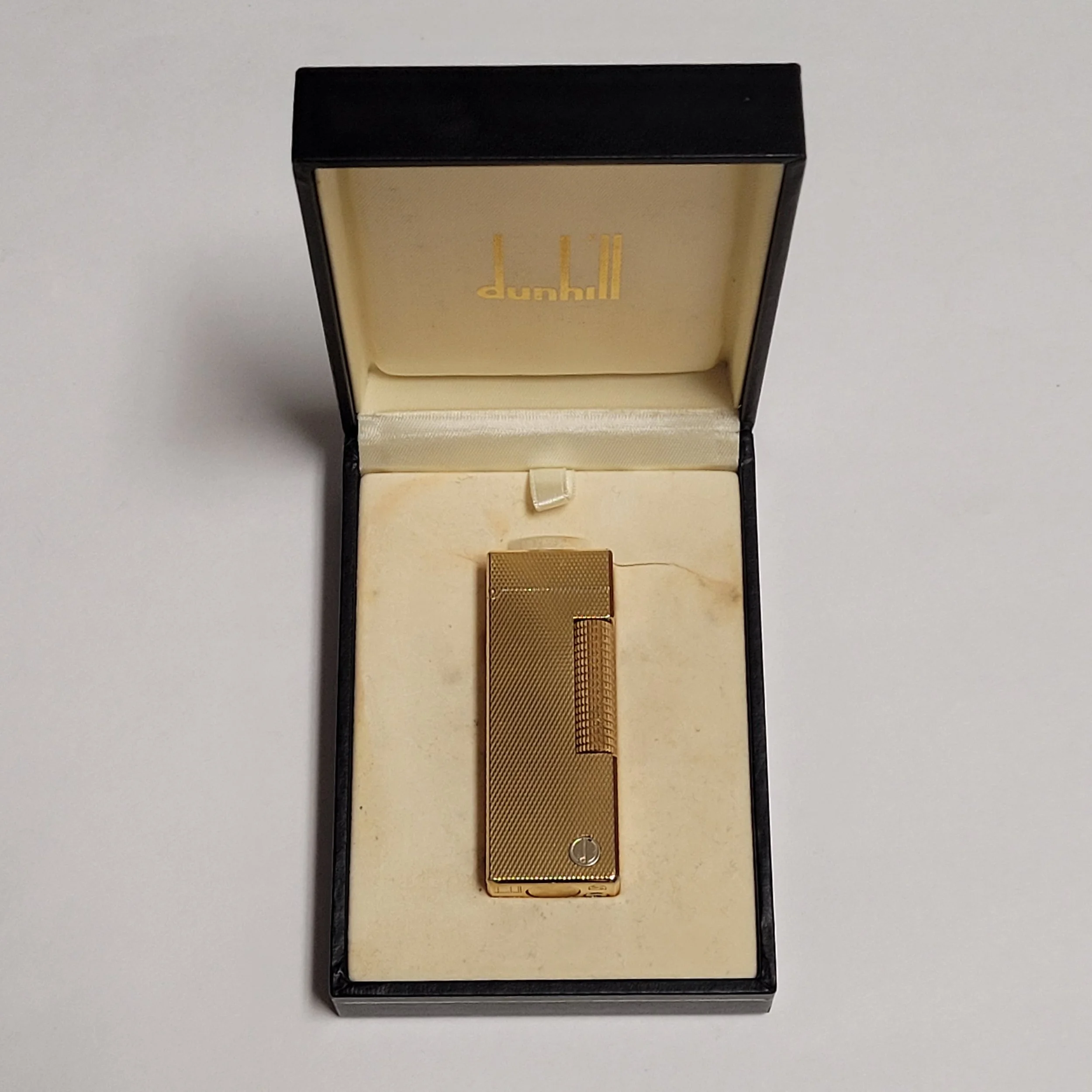 Alfred Dunhill Rollagas Gold Plated Barley Lighter