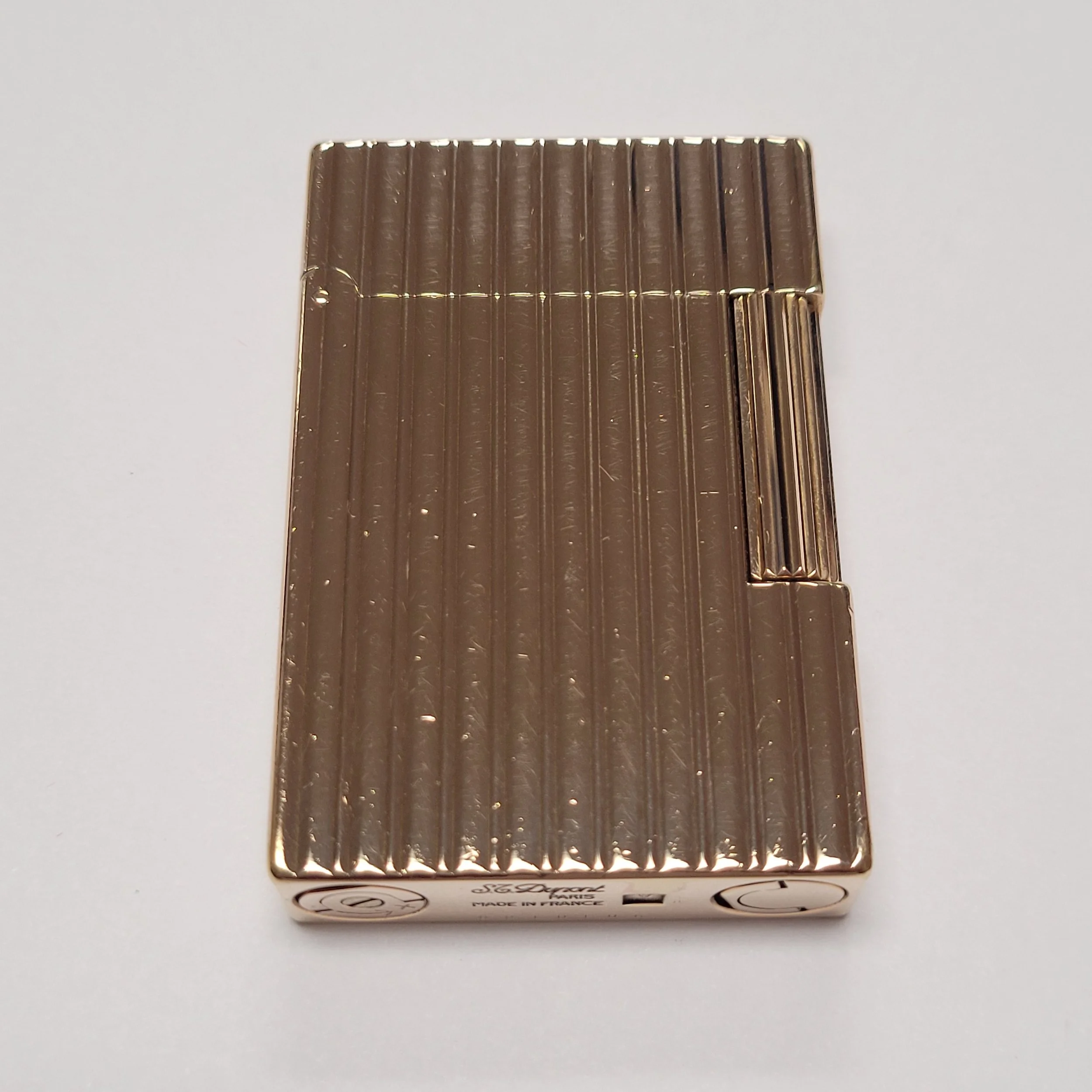 S.T. Dupont Ligne 2 Gold Plated Columns Lighter