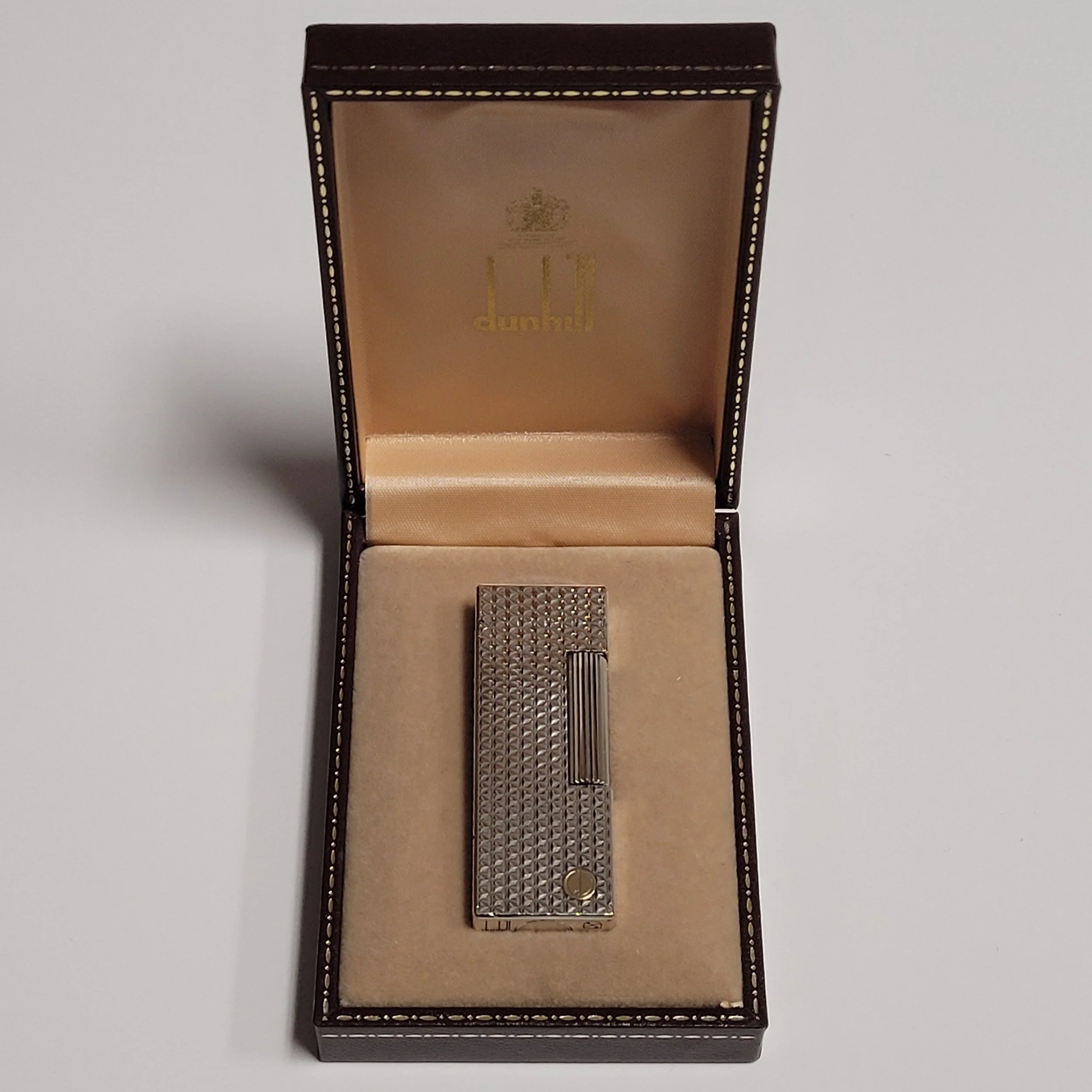 Alfred Dunhill Rollagas Silver Plated & Botanical Lighter