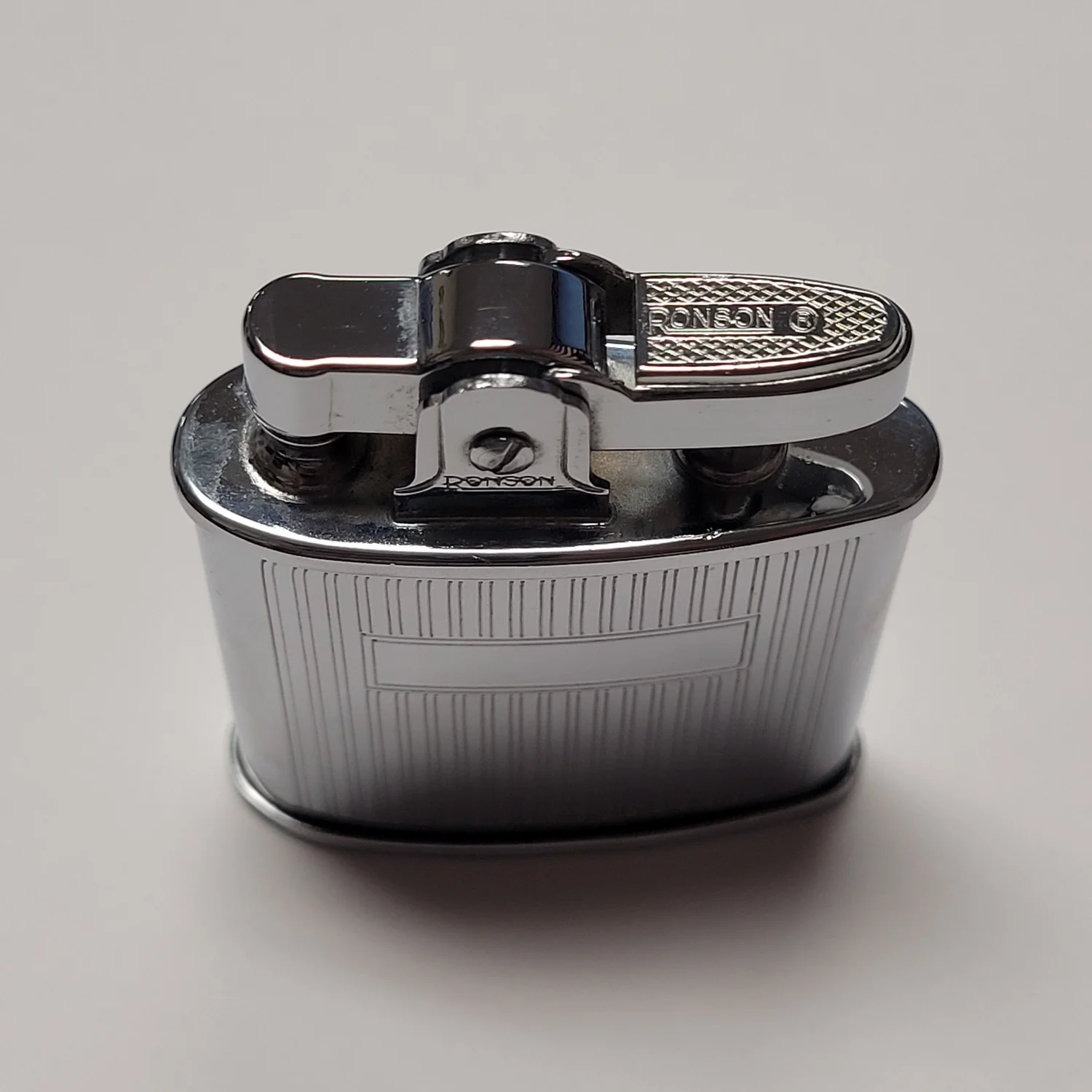 1950s Ronson Triumph Chrome Plated Lighter — Elegant Lighters 