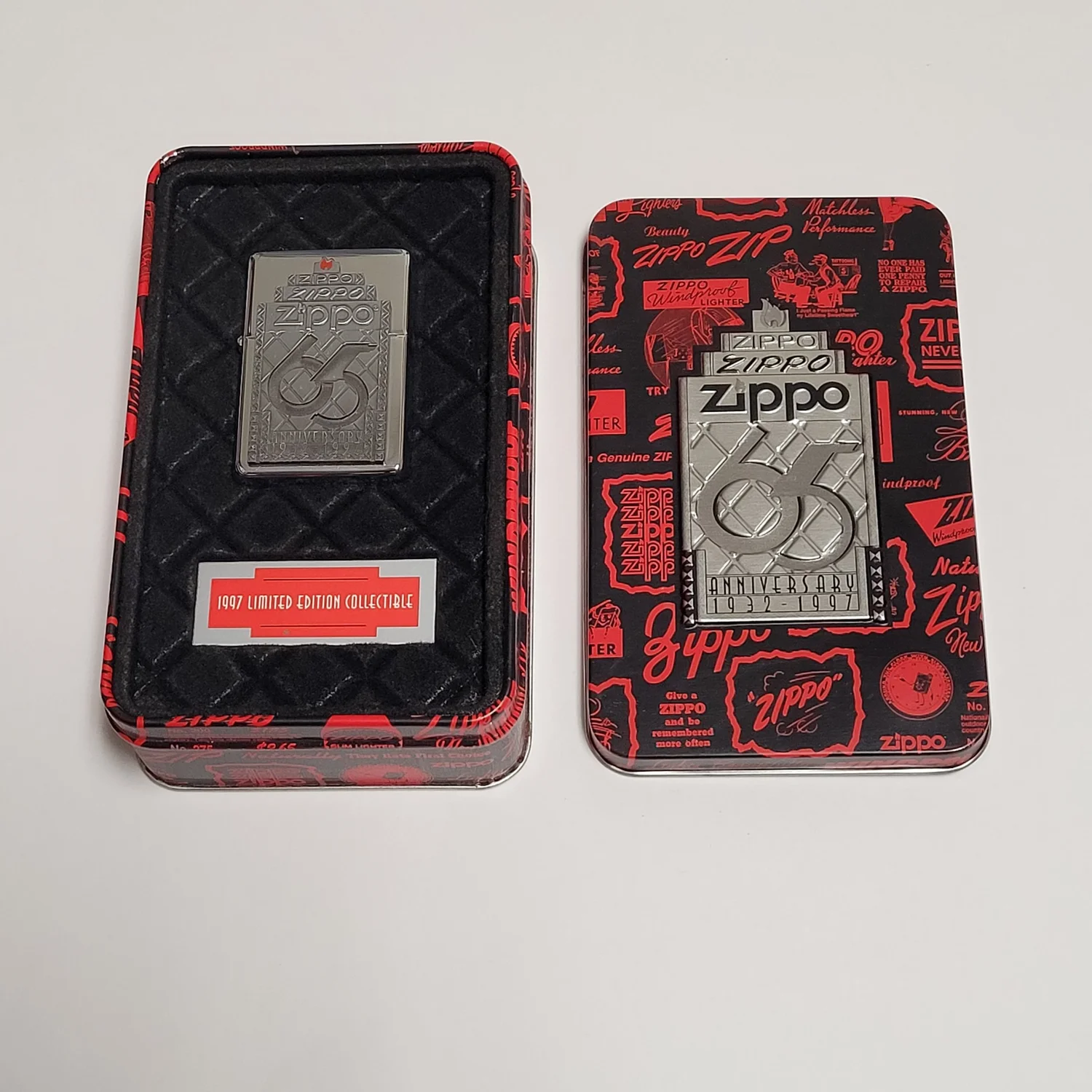 Zippo 1997 Limited Edition Collectible 65th Anniversary — Elegant 