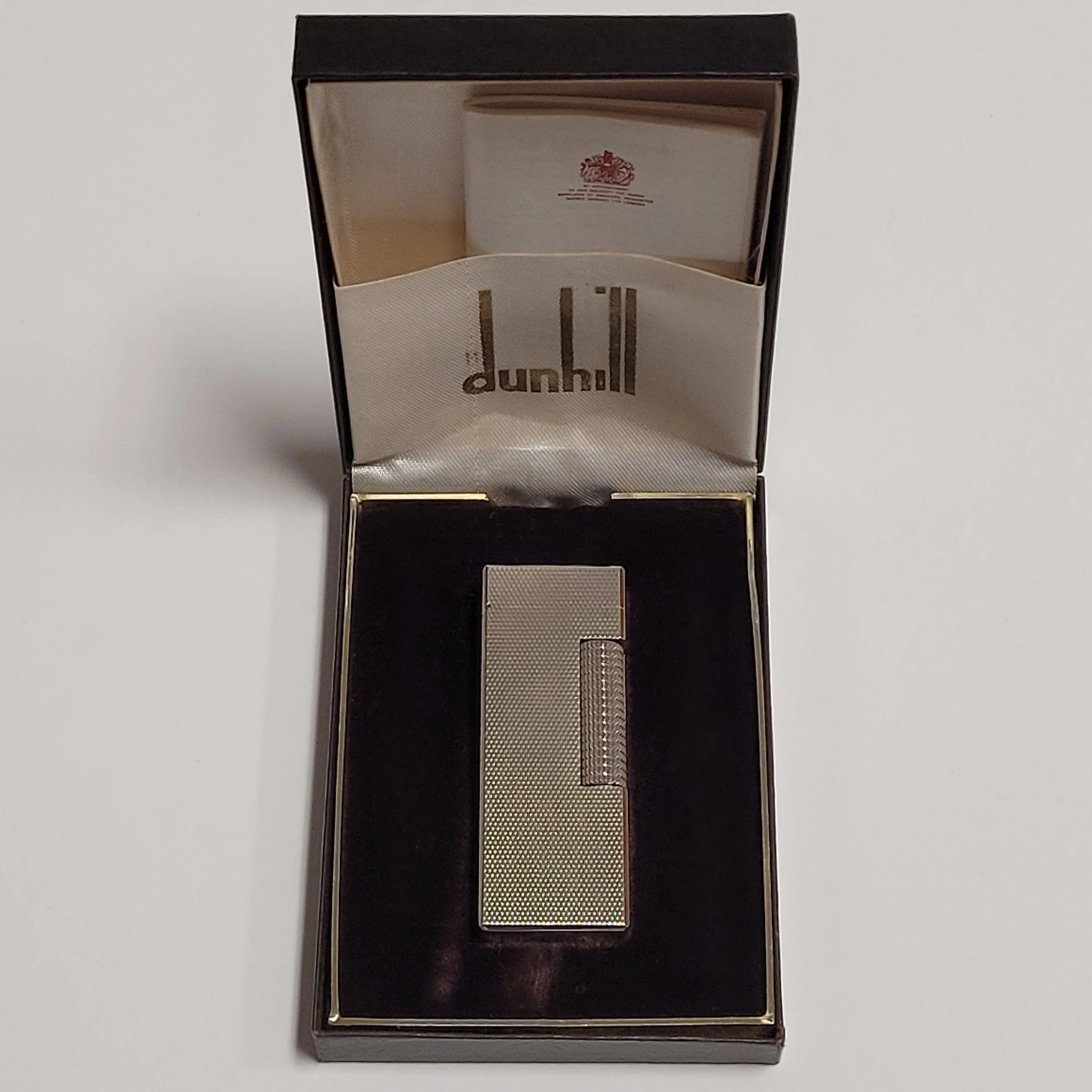 Alfred Dunhill Rollagas Silver Plated & Barley Lighter