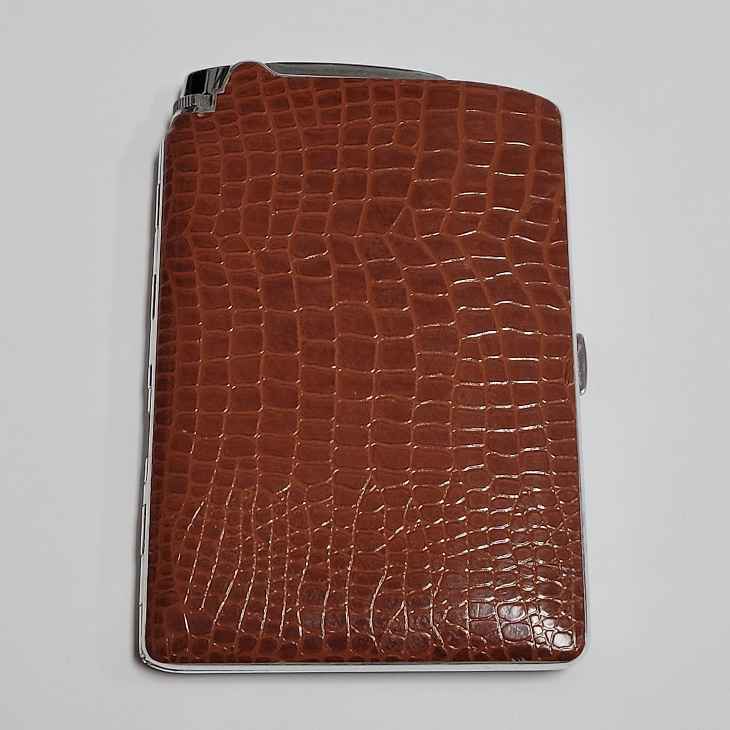 Ronson Varaflame Adonis Leather Wrap Lytacase Lighter