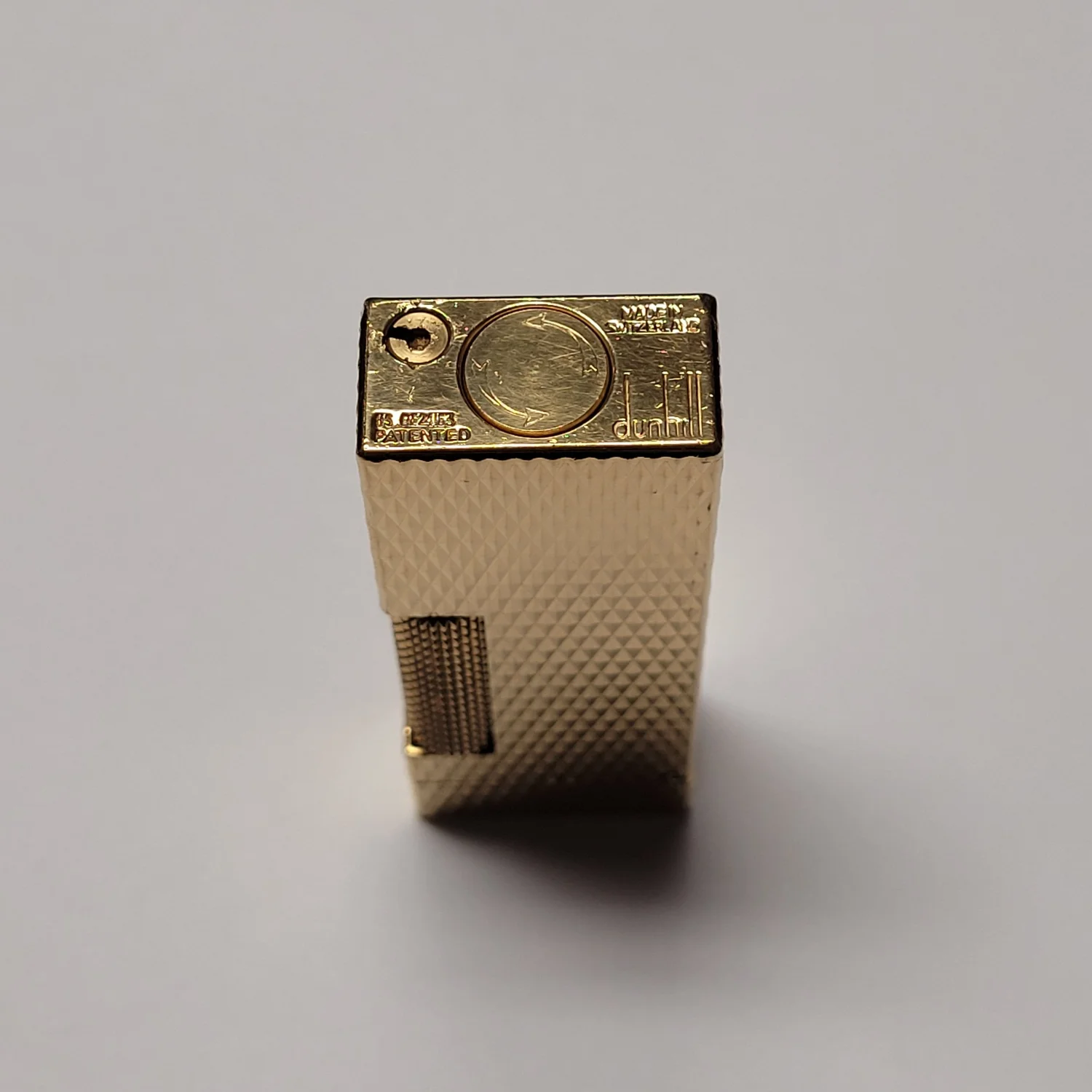 Alfred Dunhill Rollagas Gold Plated Diamond Head — Elegant 