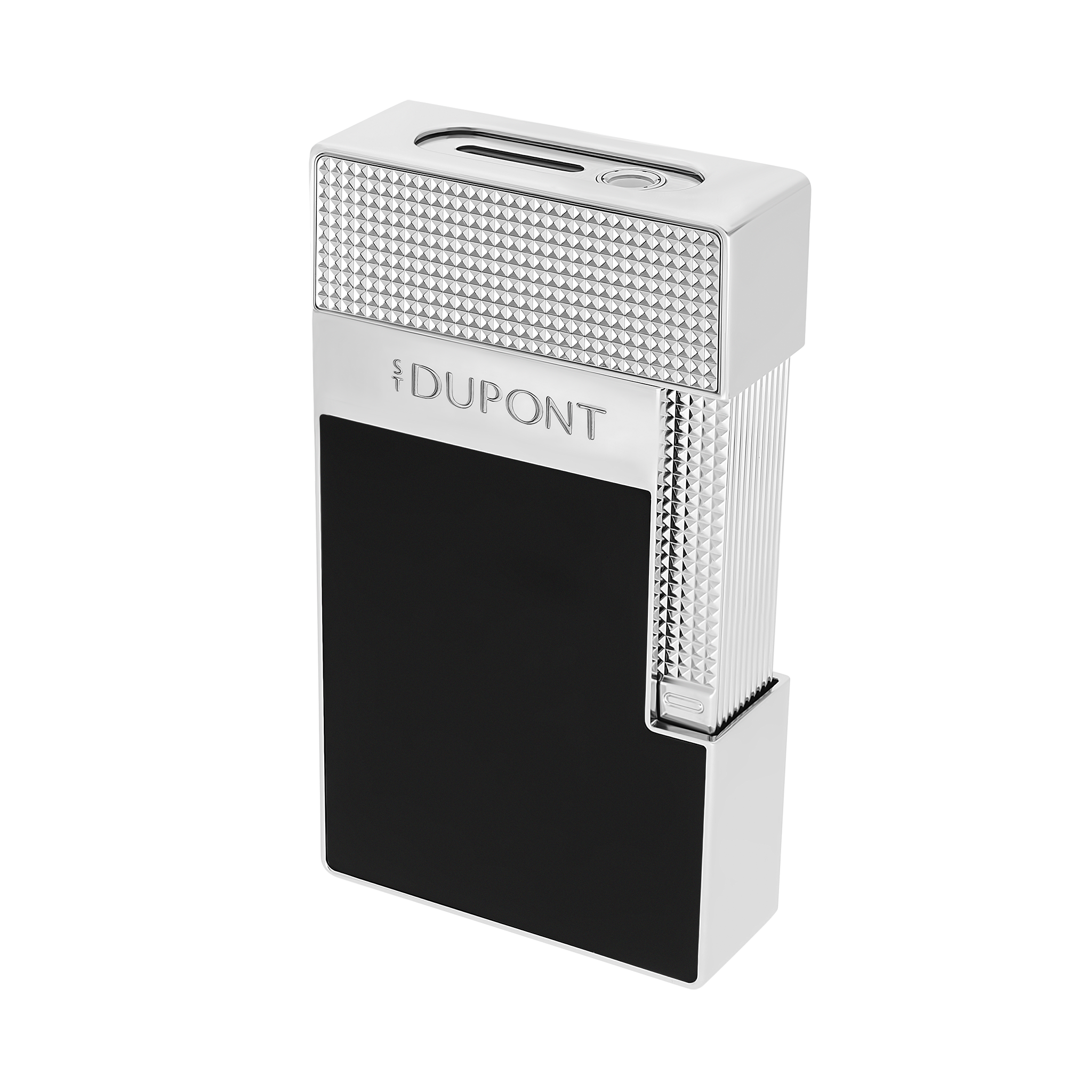S.T. Dupont Table Lighter Black Lacquer & Palladium T20101