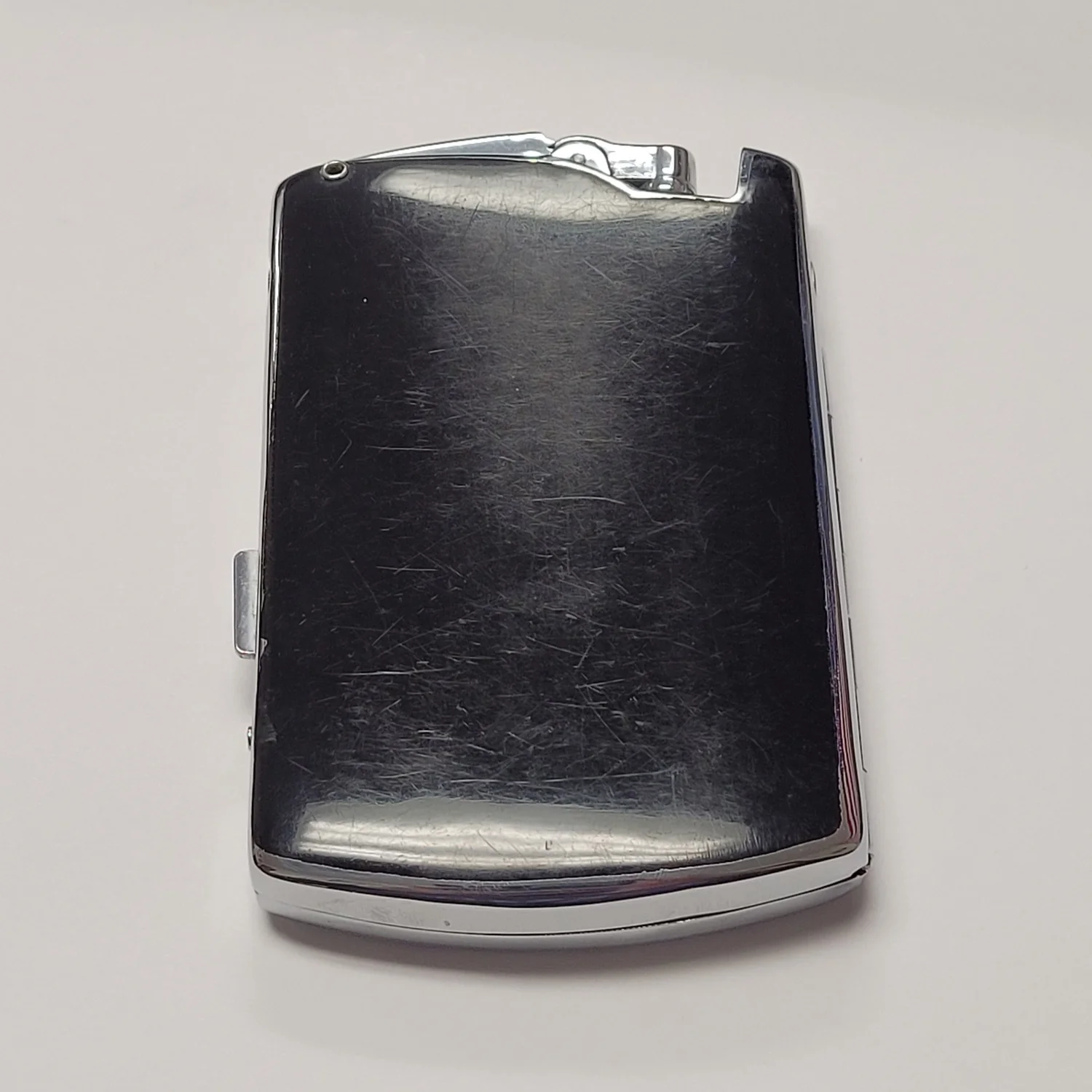 cigarette case with lighter vintage Marathon Compact Black Enamel Working  Power Of One Designs Dunhill Styled Evans Gold Toned