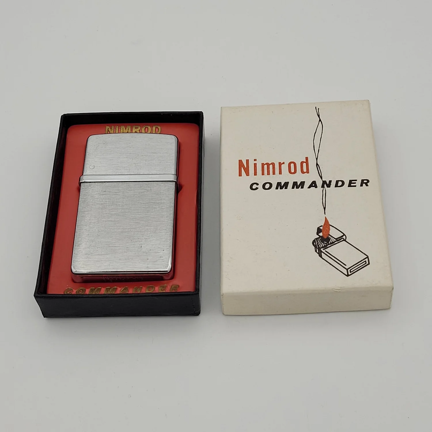 Nimrod Pipe Flame Petrol Lighter - Vintage Antique Lighters For 