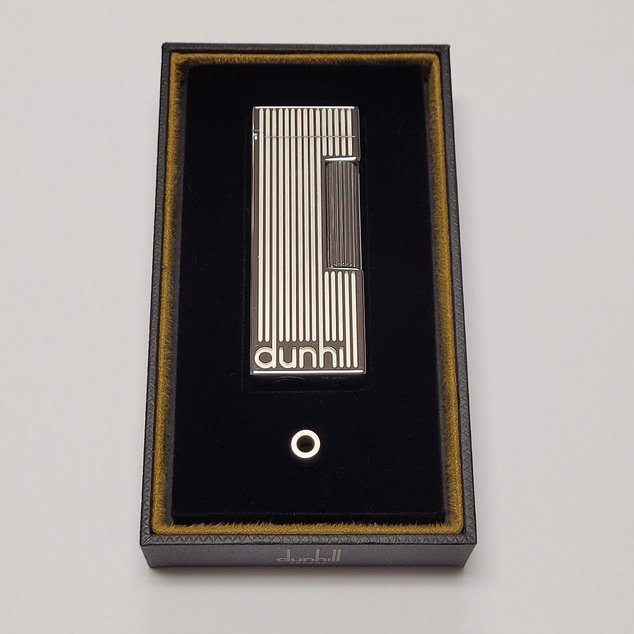 Alfred Dunhill Rollagas 2 Palladium Logo Lighter w/ Pipe Flame