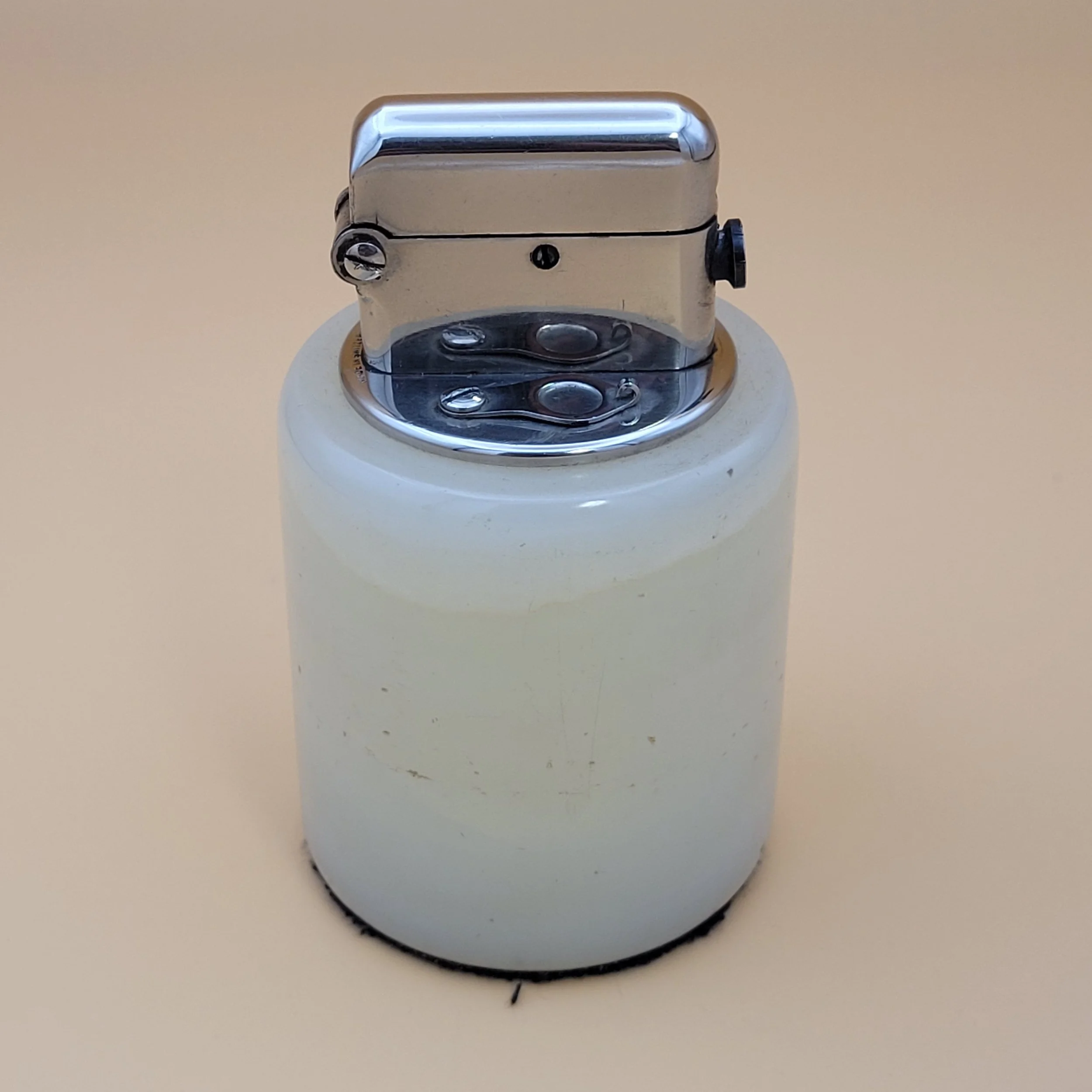 1930s Thorens Marble Semi-Automatic Table Lighter