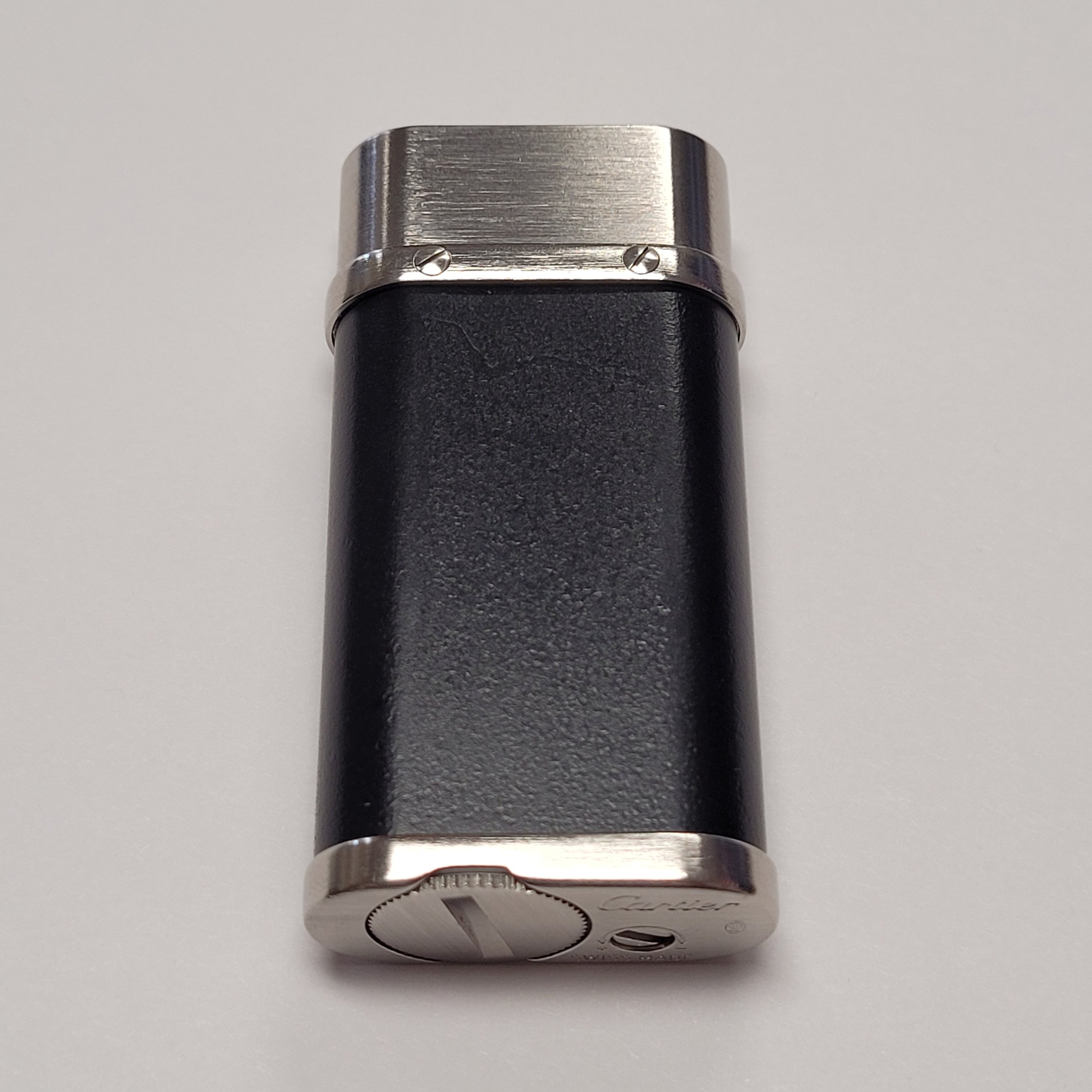 Cartier Palladium Plated & Black Lighter