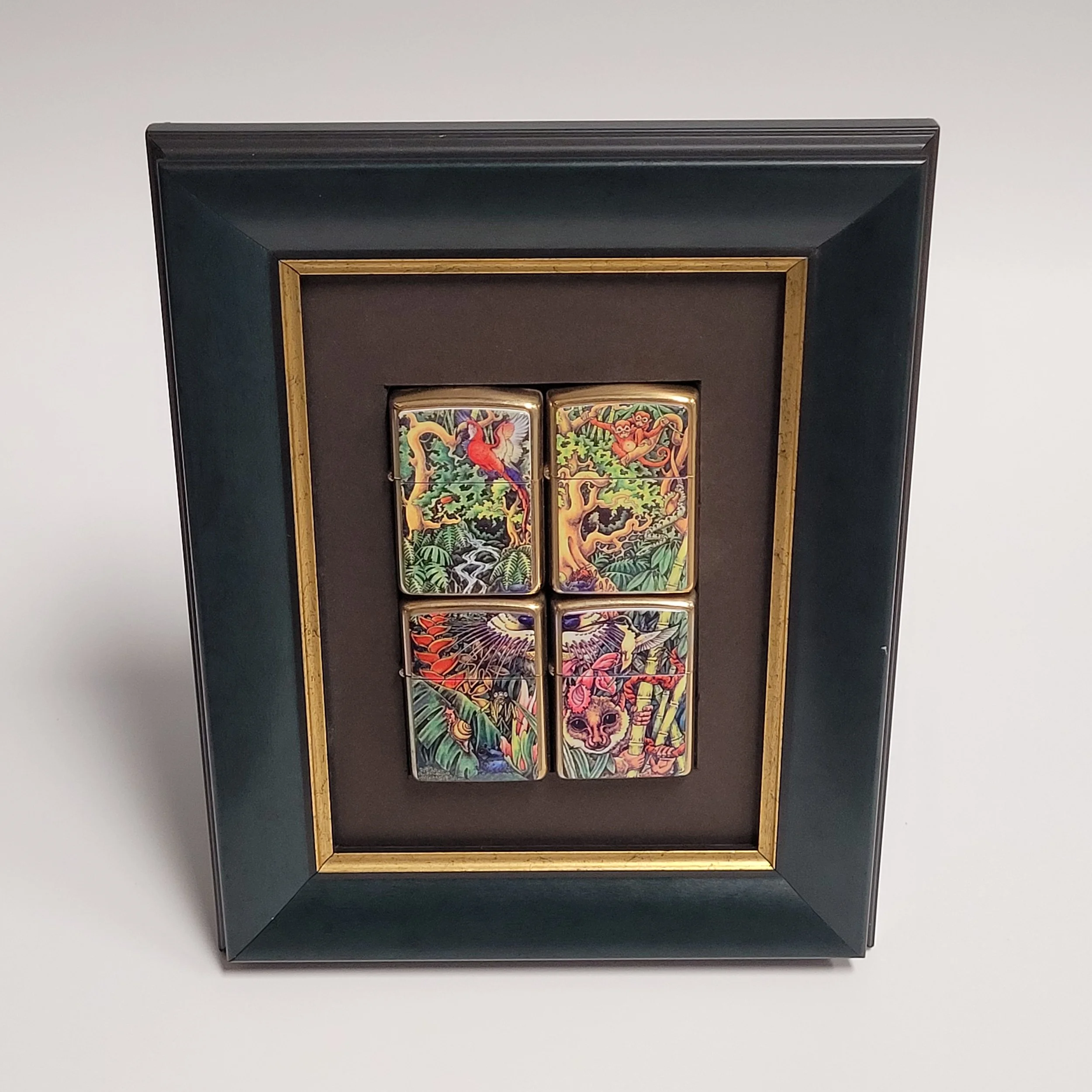 Zippo Barrett Smythe Mysteries of the Forest Framed Lighter Set