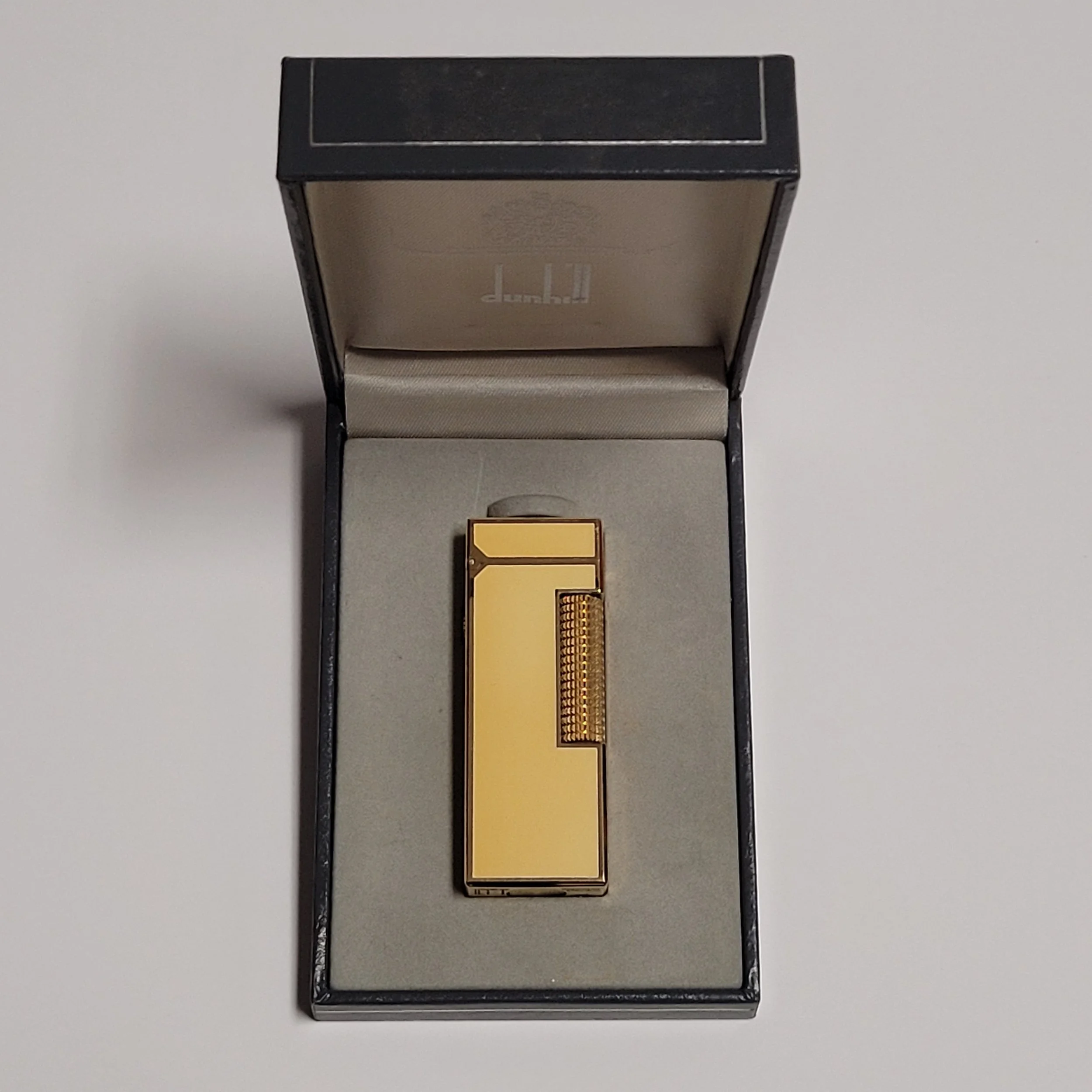 Alfred Dunhill Rollagas Gold Plated Yellow Lacquer