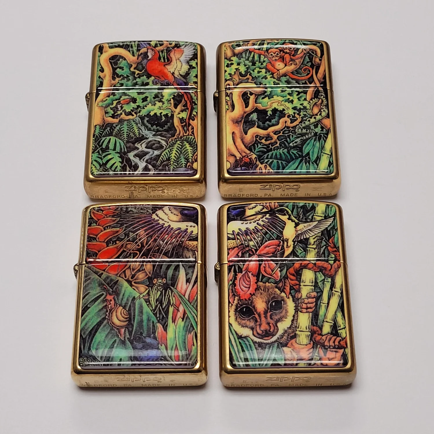 Zippo Barrett Smythe Mysteries of the Forest 4 Lighter Set 