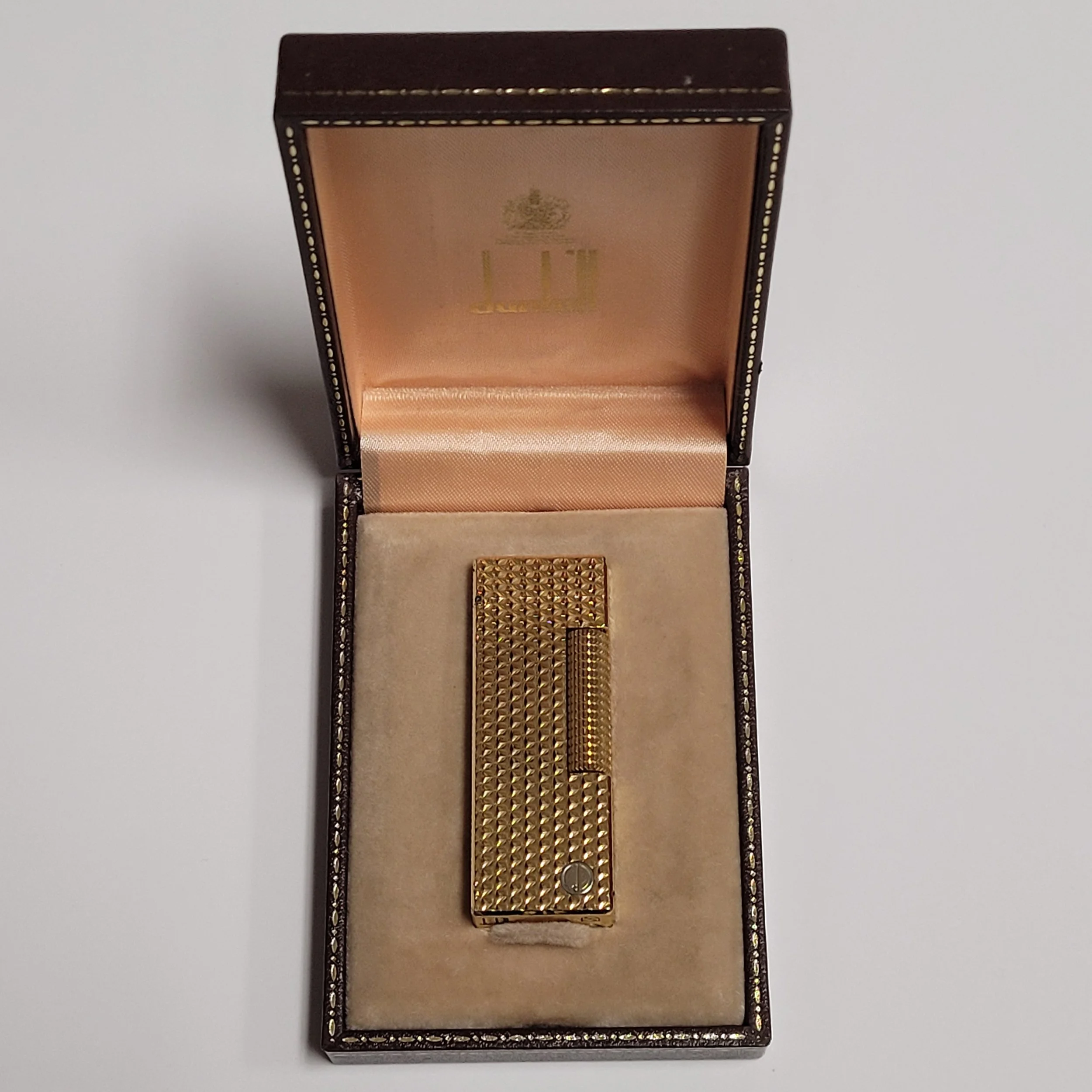 Alfred Dunhill Rollagas Gold Plated & Botanical Lighter