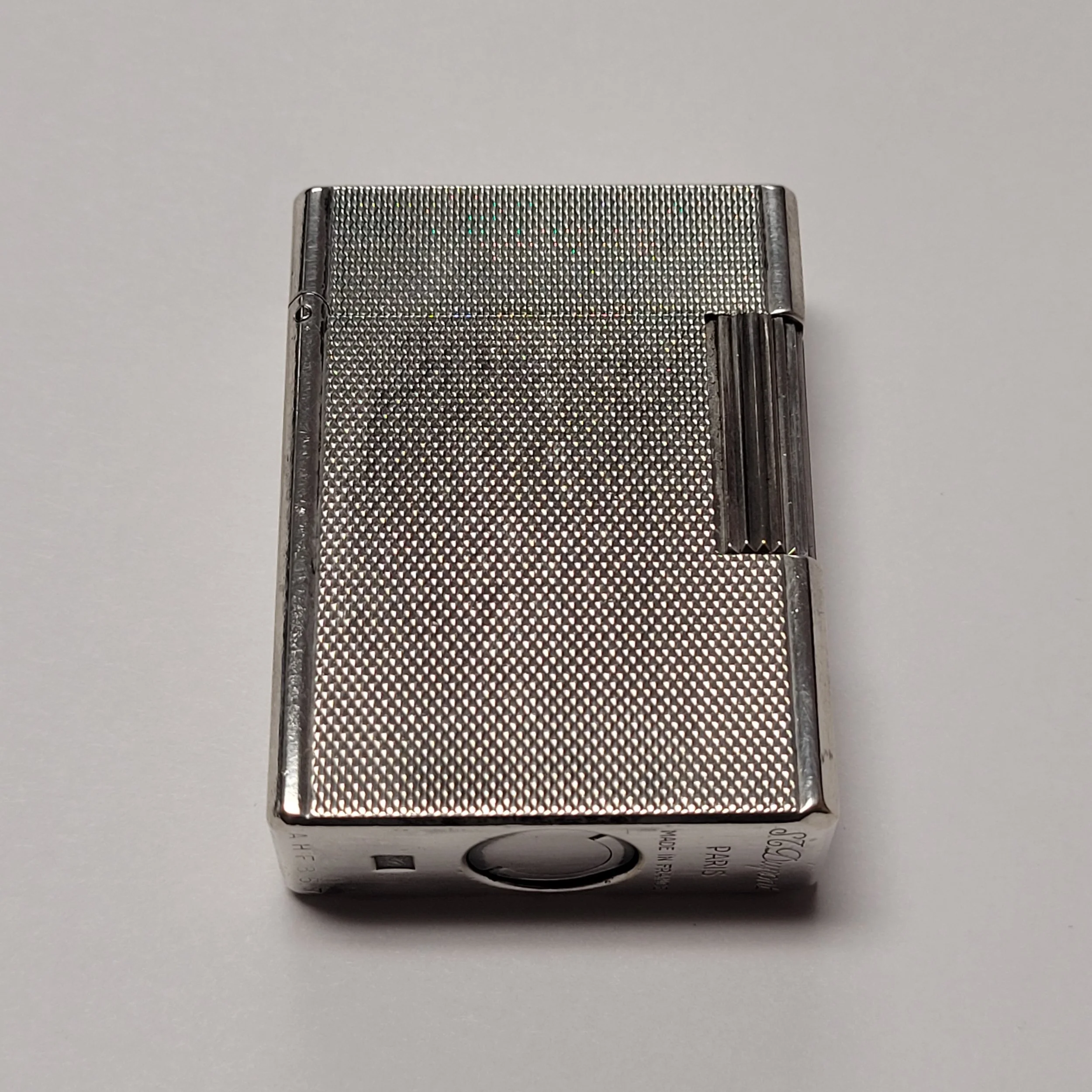 S.T. Dupont Ligne 1 Silver Plated Barley Lighter