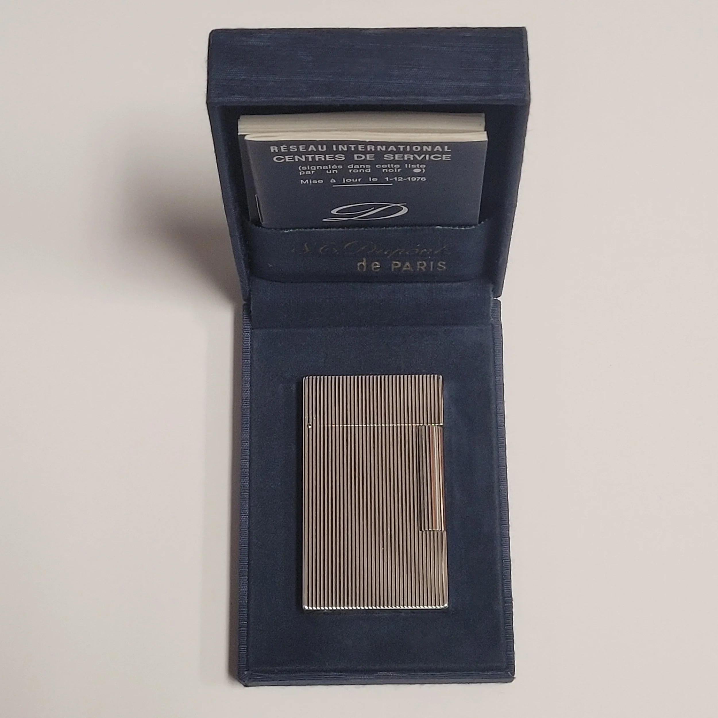 S.T. Dupont Ligne 2 Silver Plated Lines Lighter