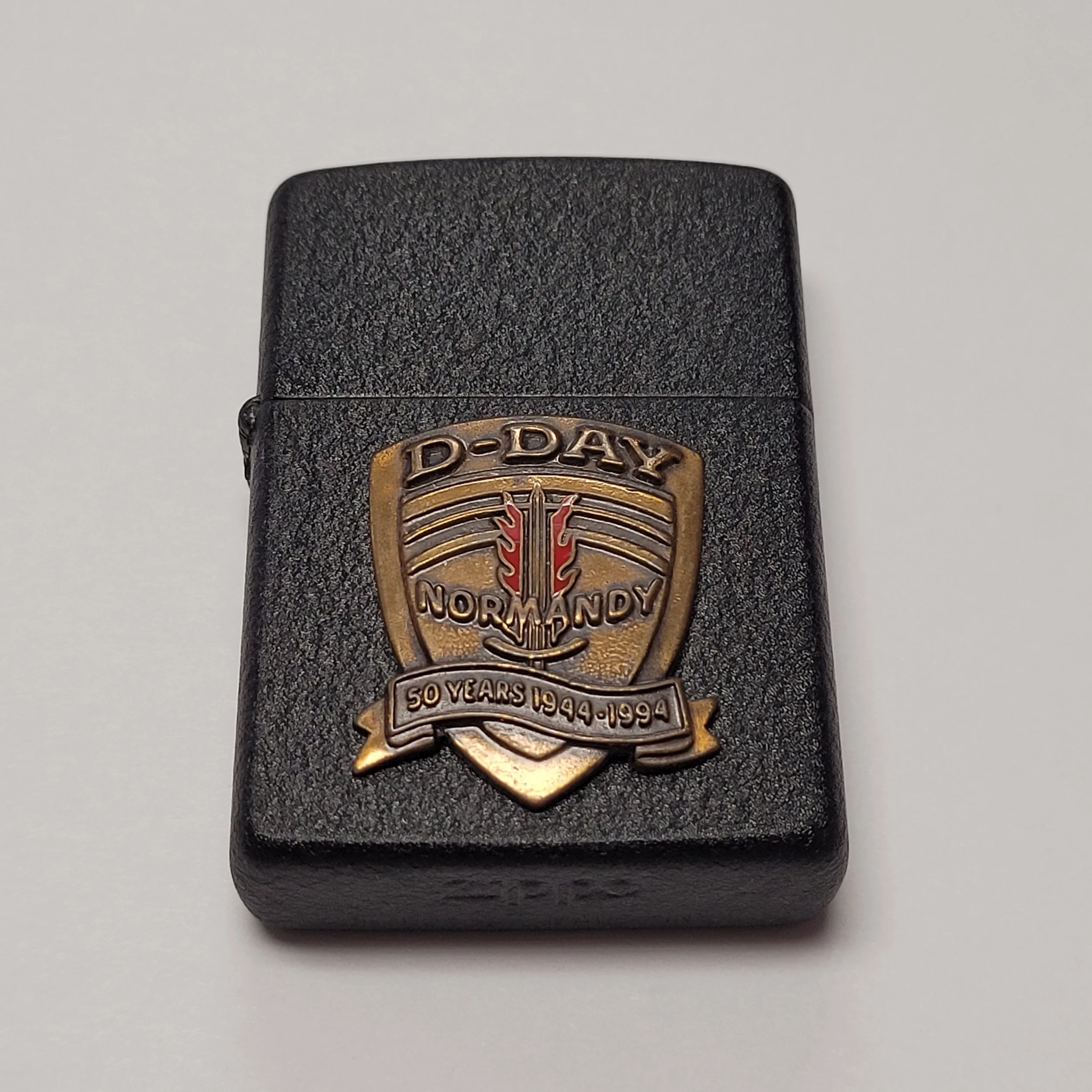 1994 Zippo D-Day Normandy 50 Years Emblem Lighter