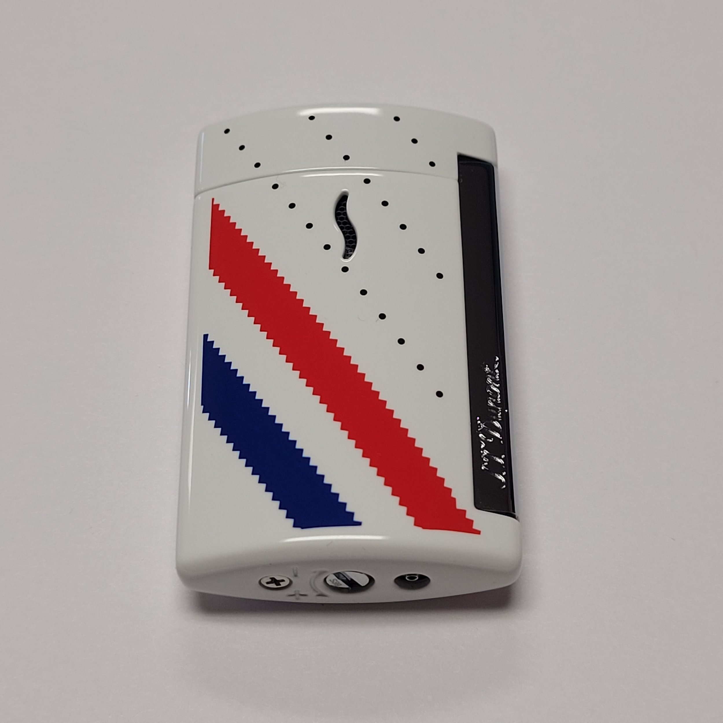 S.T. Dupont Minijet Red & Blue Stripes Lighter 10536