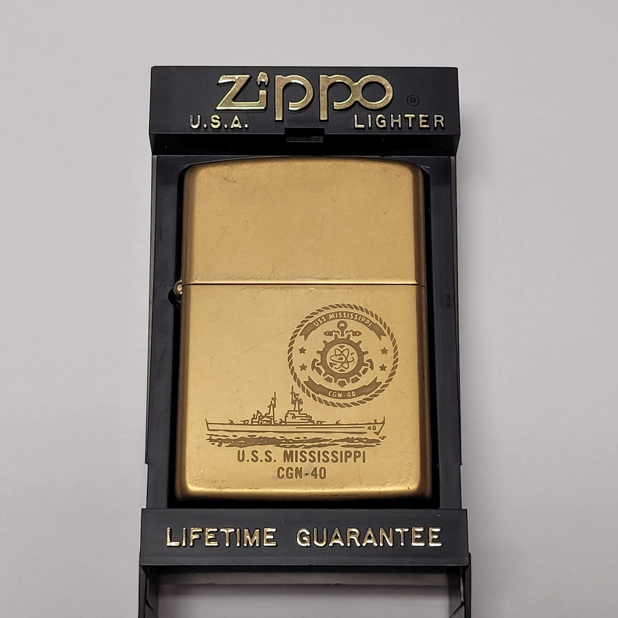 1994 Zippo USS Mississippi Military Lighter