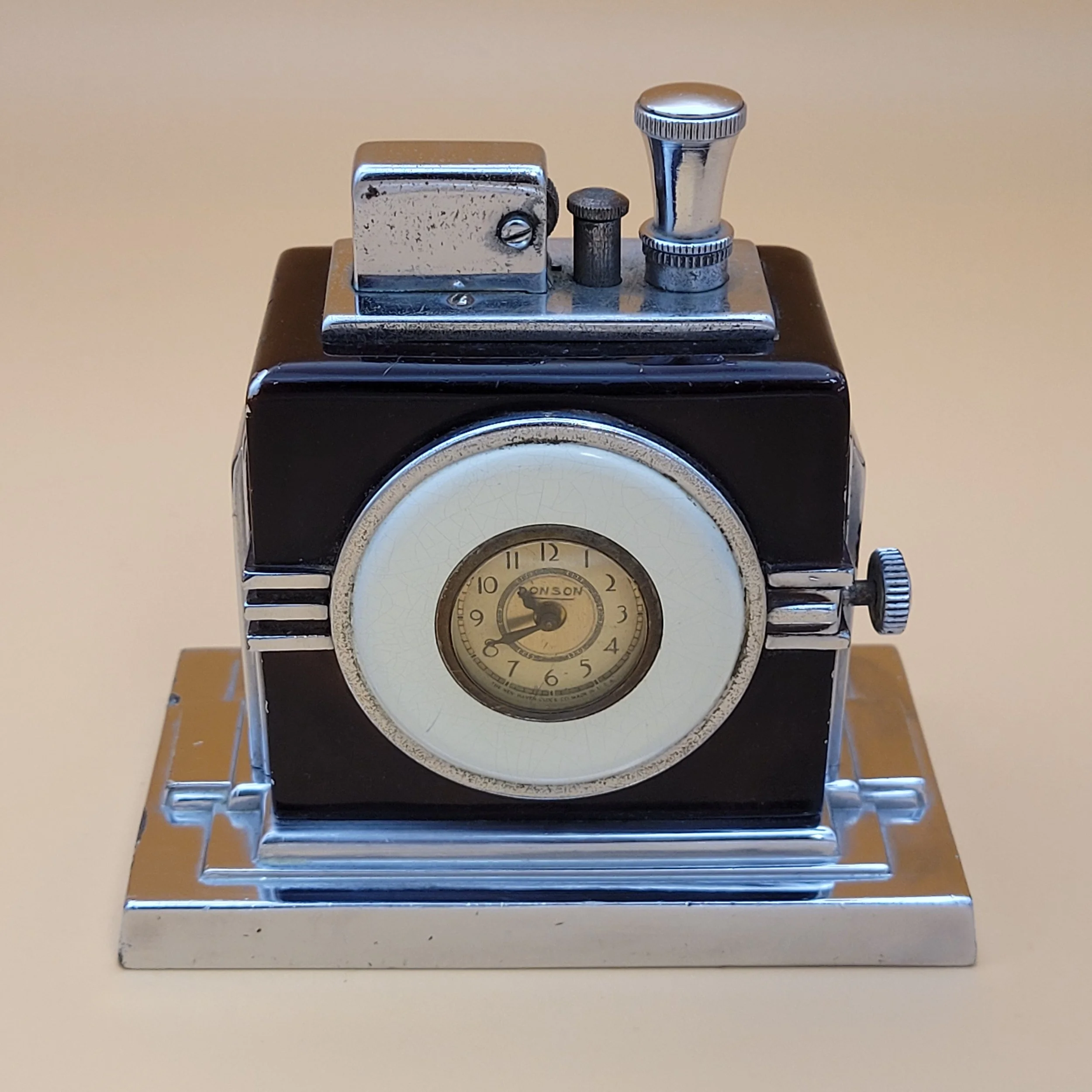 1930s Ronson Touch Tip & Watch Combination Lighter