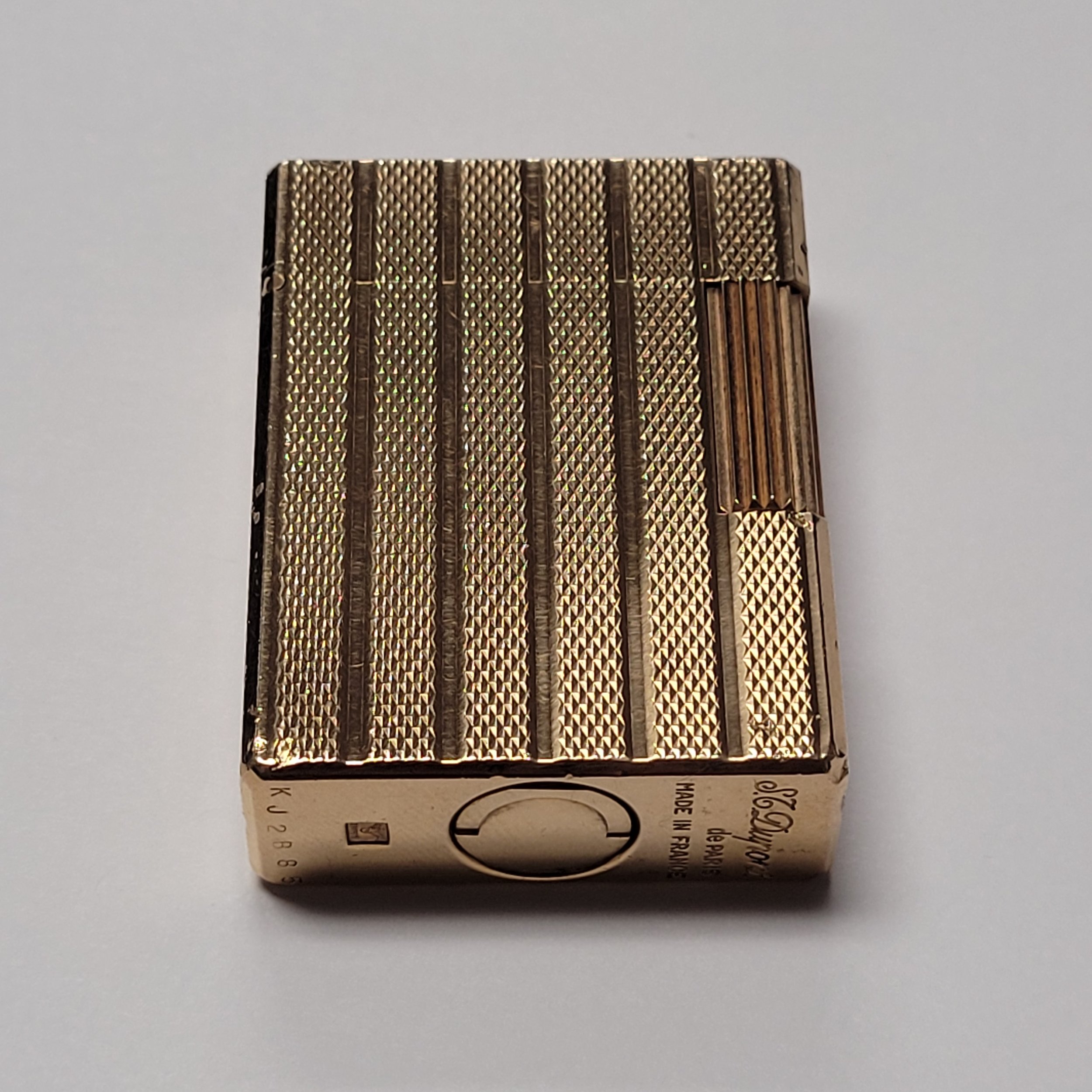 S.T. Dupont Ligne 1 Gold Plated Columns Lighter