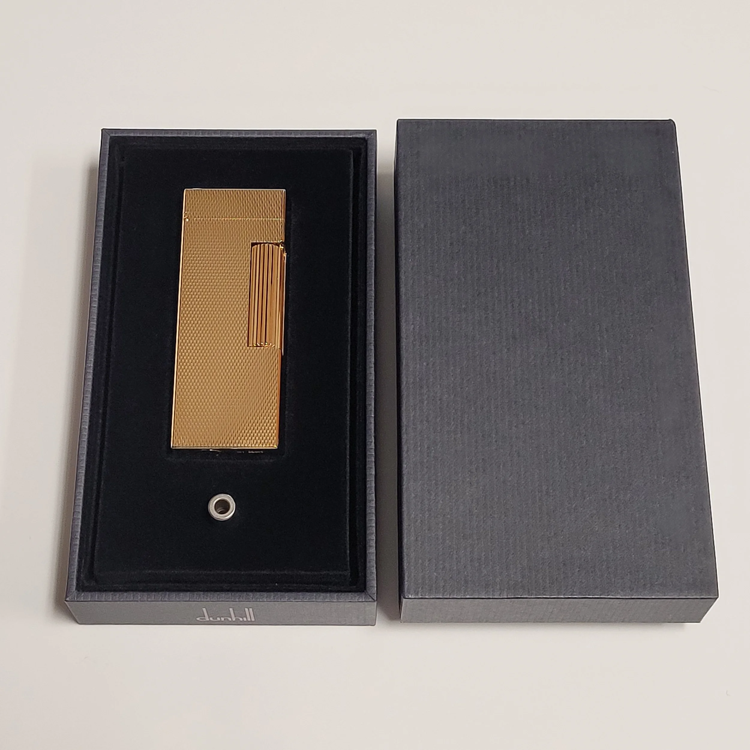 Alfred Dunhill Rollagas 2 Gold Plated Barley Lighter