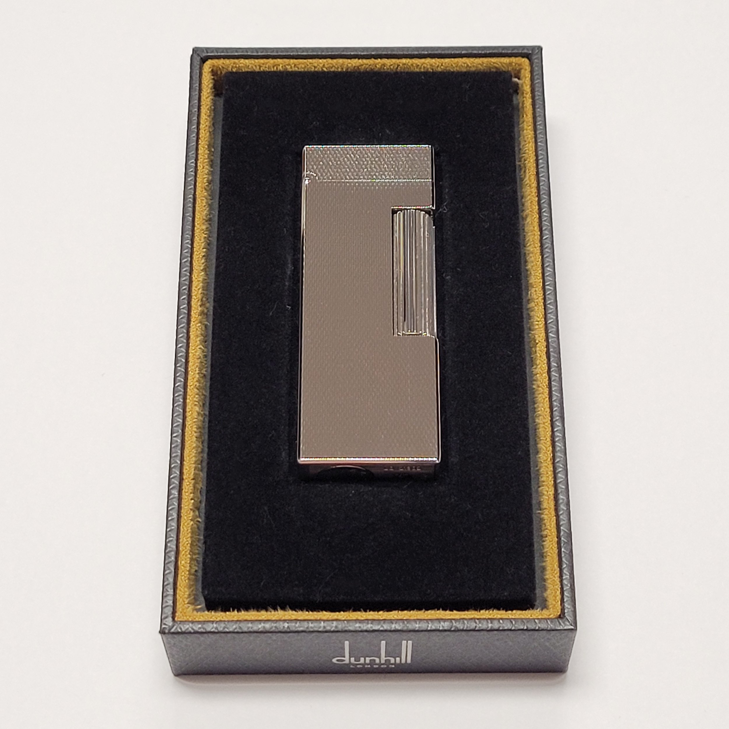 Alfred Dunhill Rollagas 2 Palladium & Barley Lighter w/ Pipe Flame