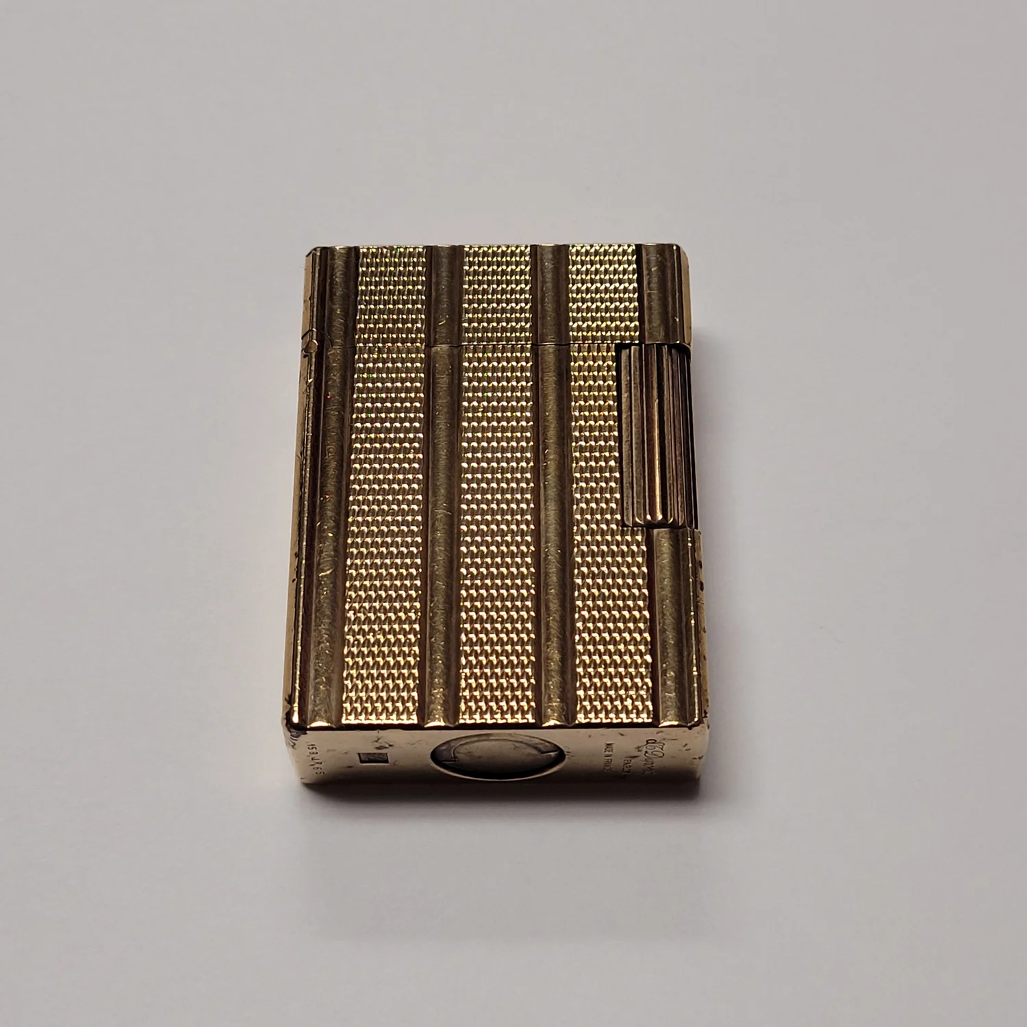 S.T. Dupont Ligne 1 Gold Plated Columns Design — Elegant Lighters 