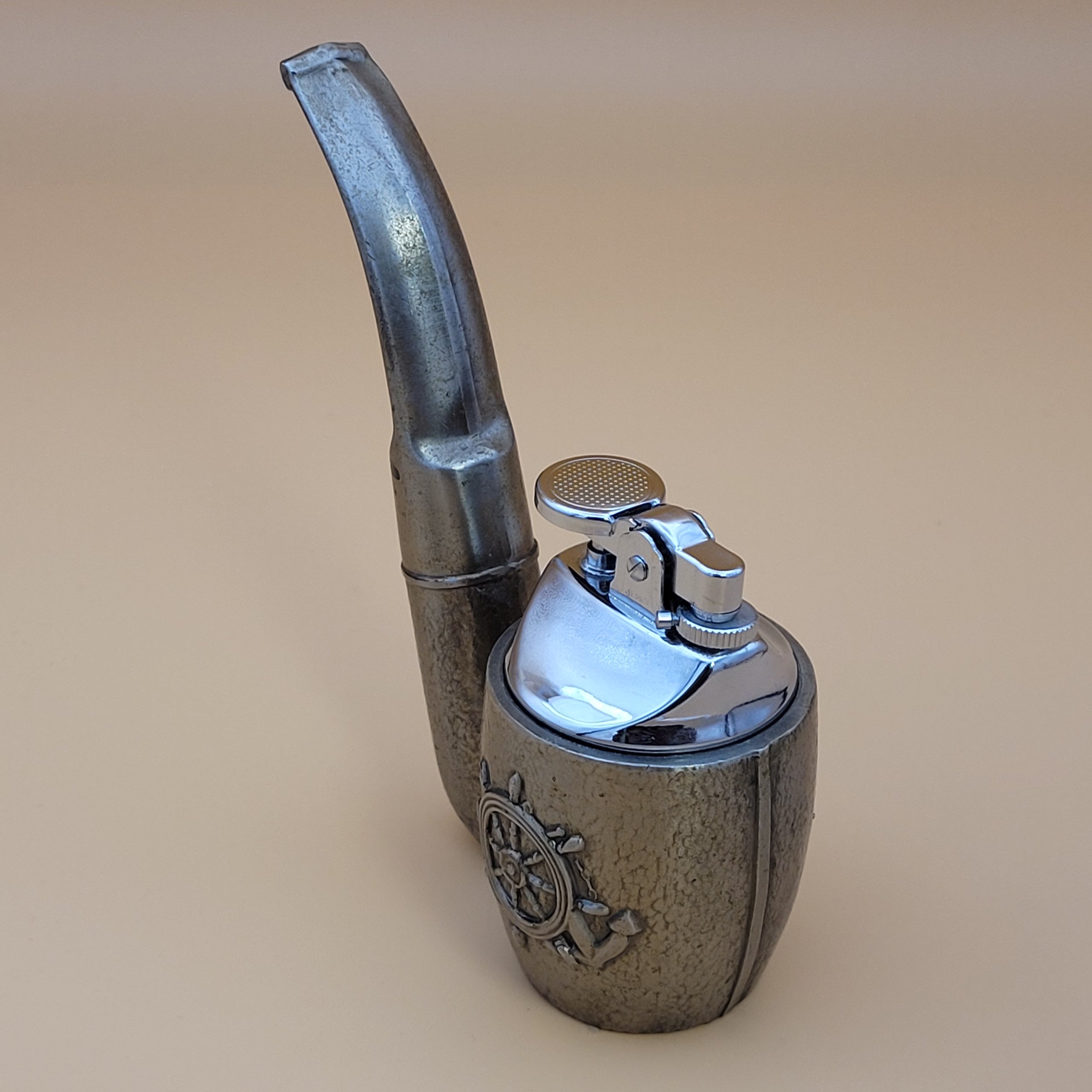 Vintage Nautical Themed Pipe Table Lighter