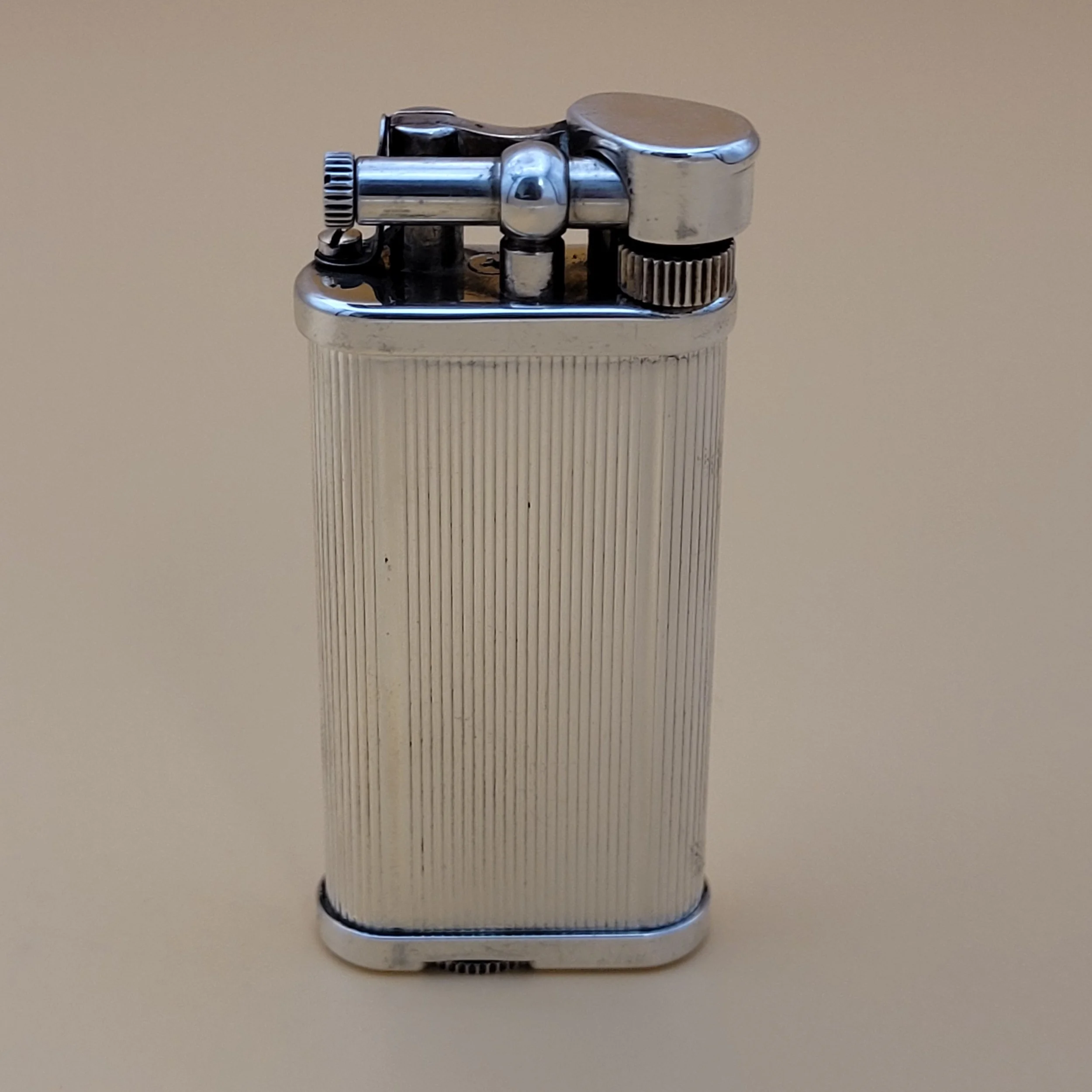 Alfred Dunhill Unique Silver Plated Lift Arm Lighter