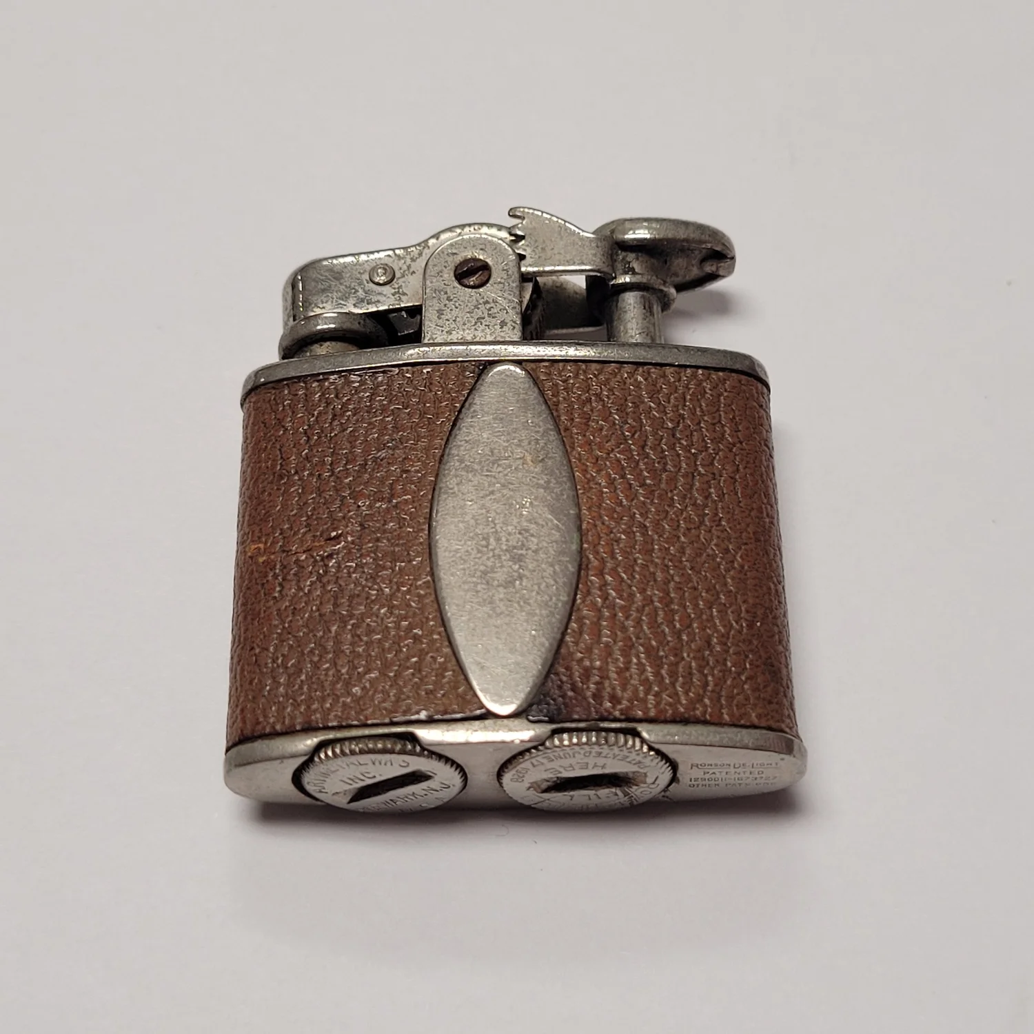 ronson cigarette lighters 1930s Ronson De-Light Brown Leather Wrap Lighter — Elegant Lighters ::  Selling & repairing high-end and vintage lighters since 1957! – S.T.  Dupont,