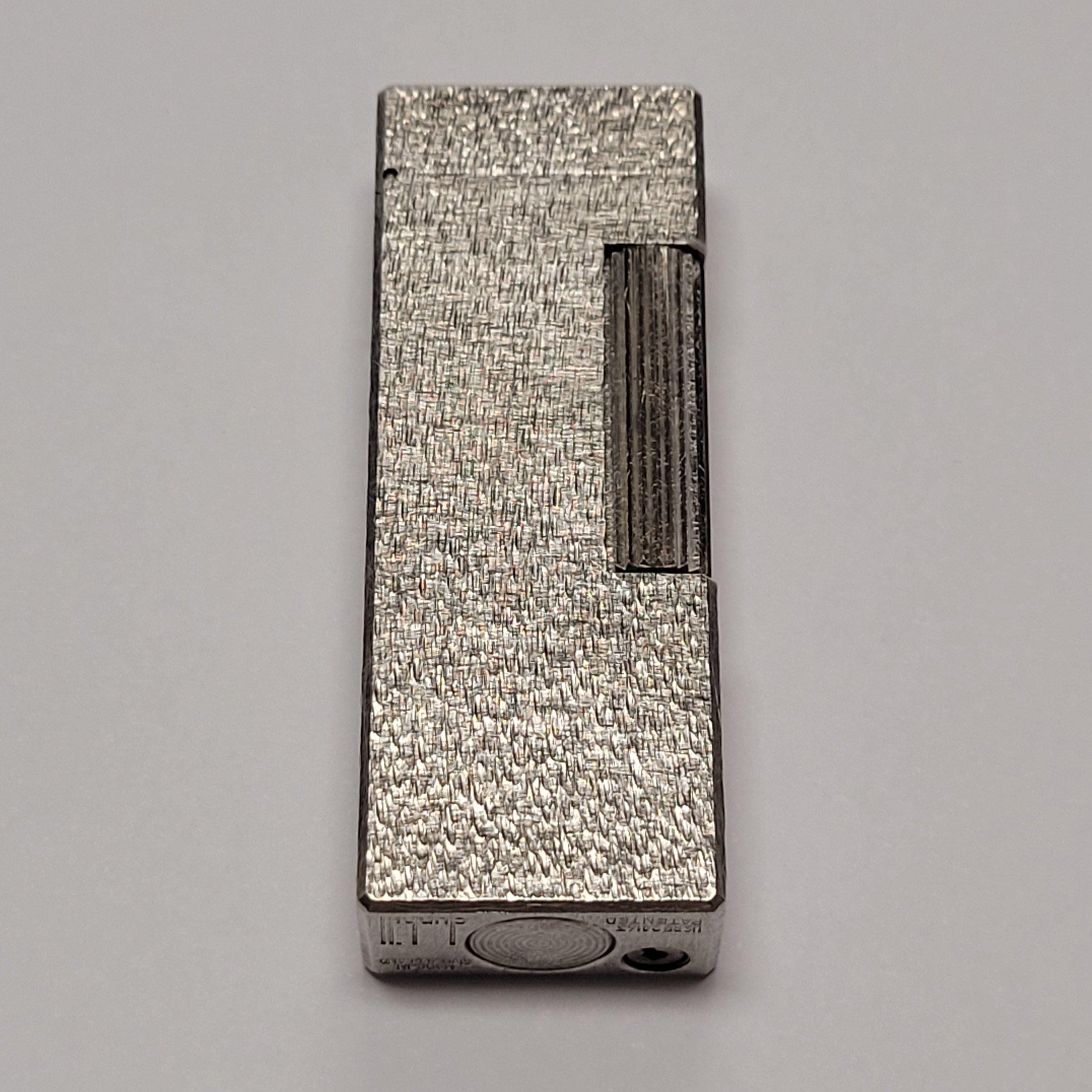 Alfred Dunhill Rollagas Silver Plated & Fine Bark Lighter