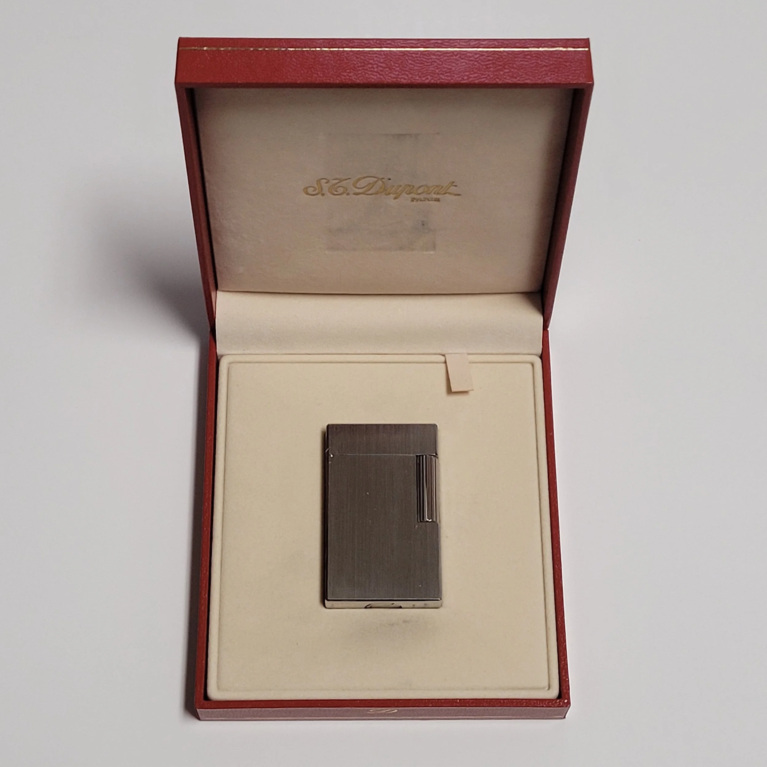 S.T. Dupont Ligne 1 Brushed Silver Plated Lighter