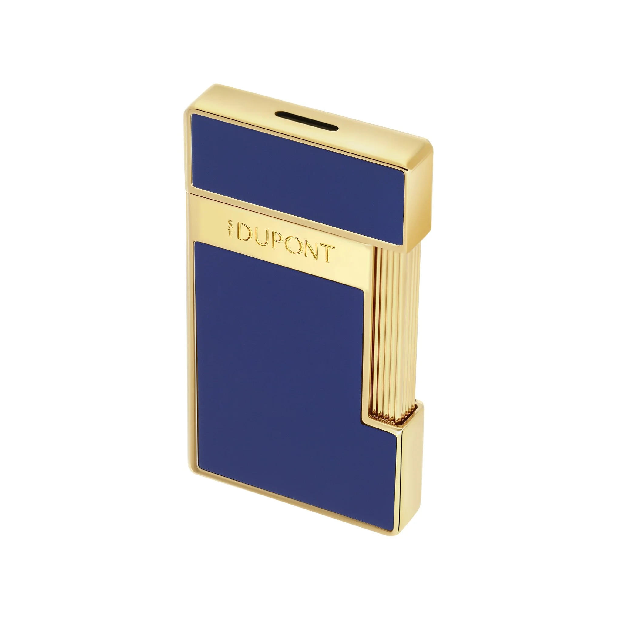 S.T. Dupont Slimmy Lighter Blue Lacquer & Gold 28225