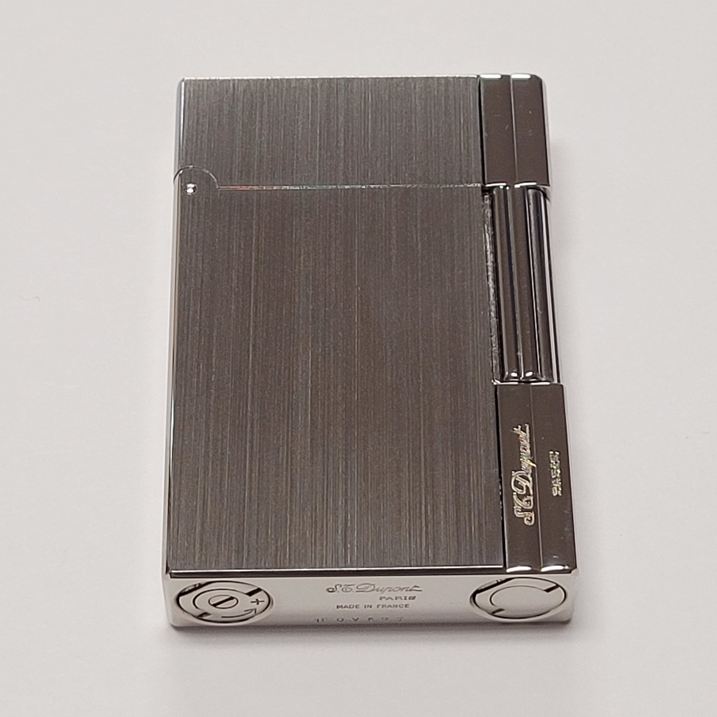 S.T. Dupont Gatsby Brushed Palladium Plated Lighter