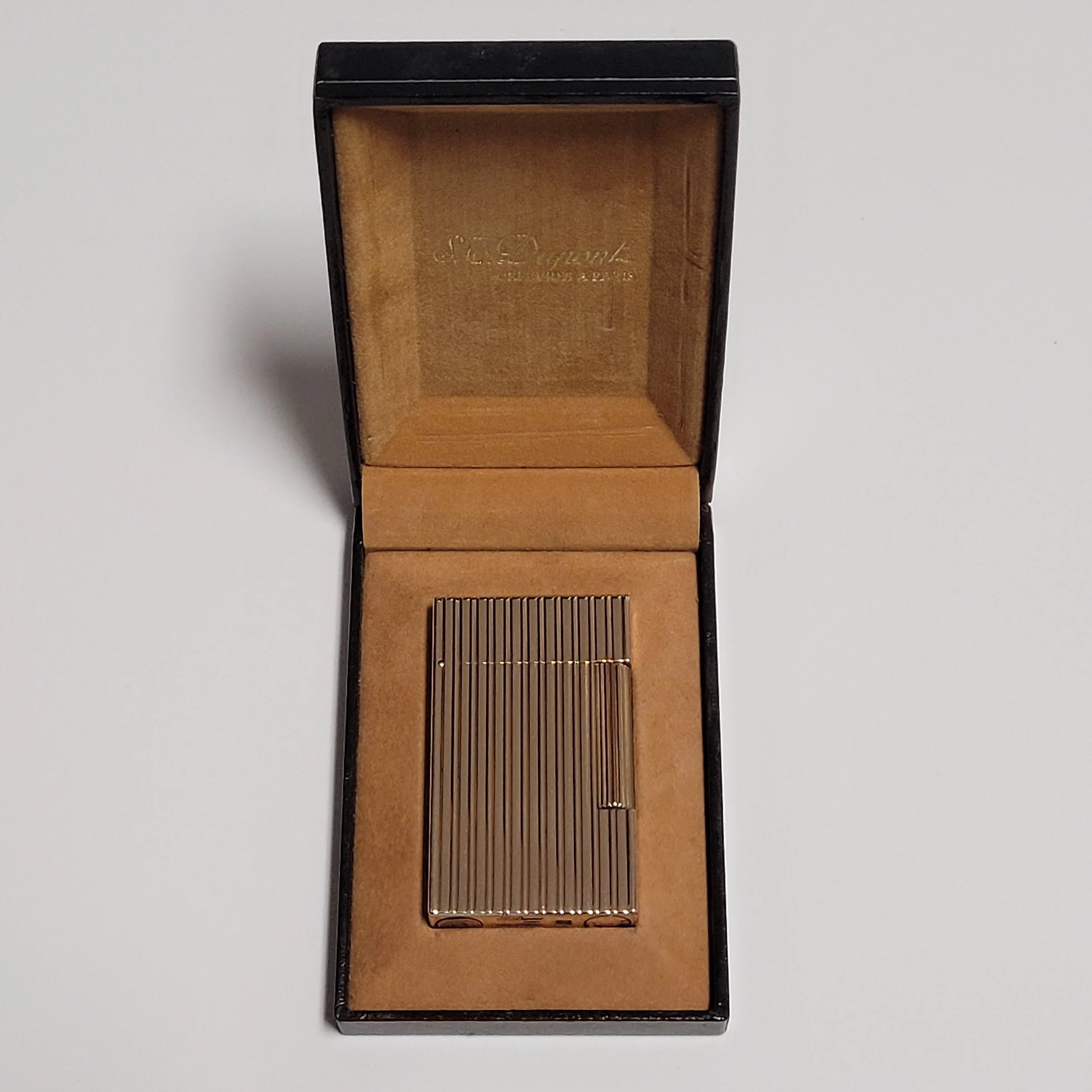 S.T. Dupont Ligne 2 Gold Plated Columns Lighter