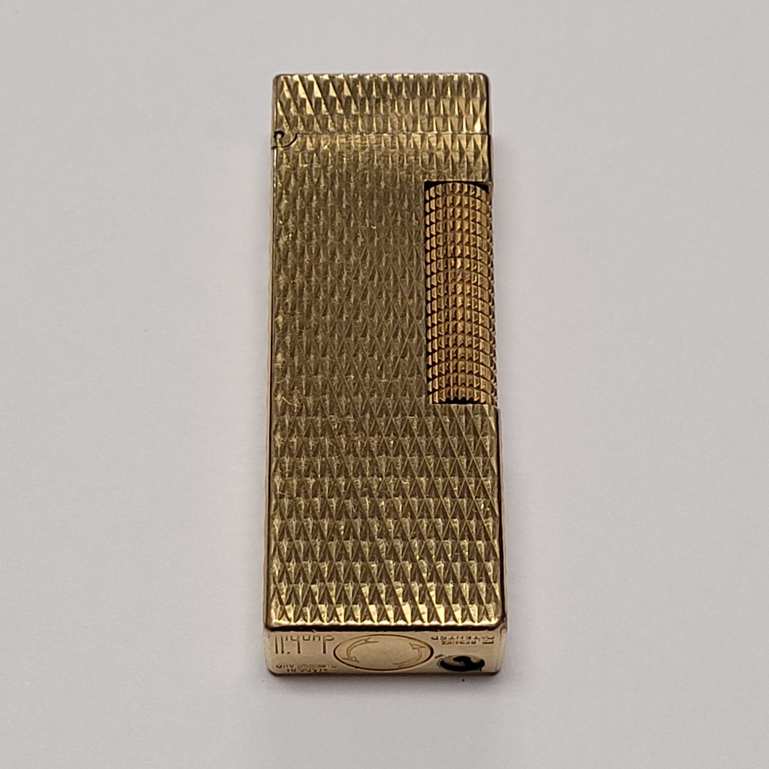 Alfred Dunhill Rollagas Gold Plated & Firehead Lighter