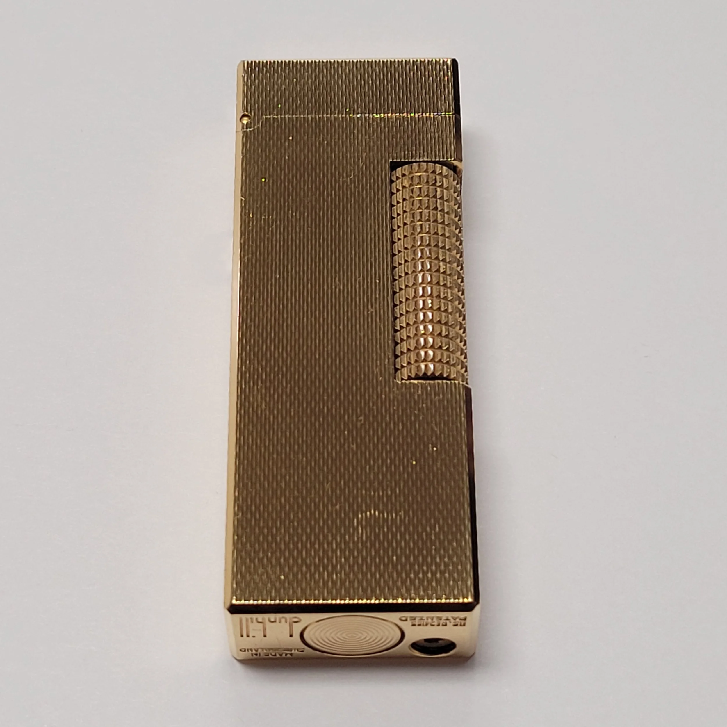 Alfred Dunhill Rollagas Gold Plated Barley Lighter