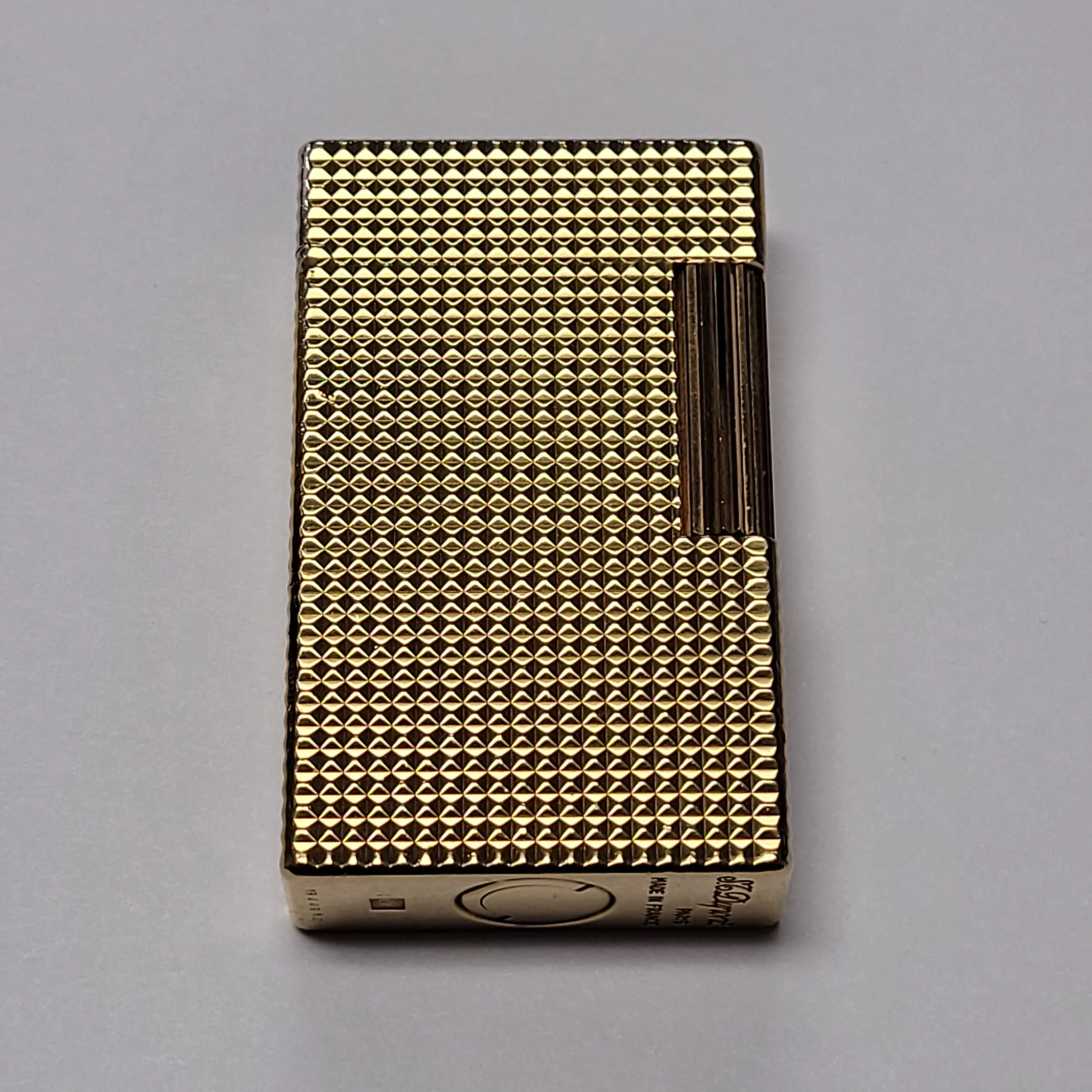 S.T. Dupont Ligne 1 Gold Plated Hobnail Lighter