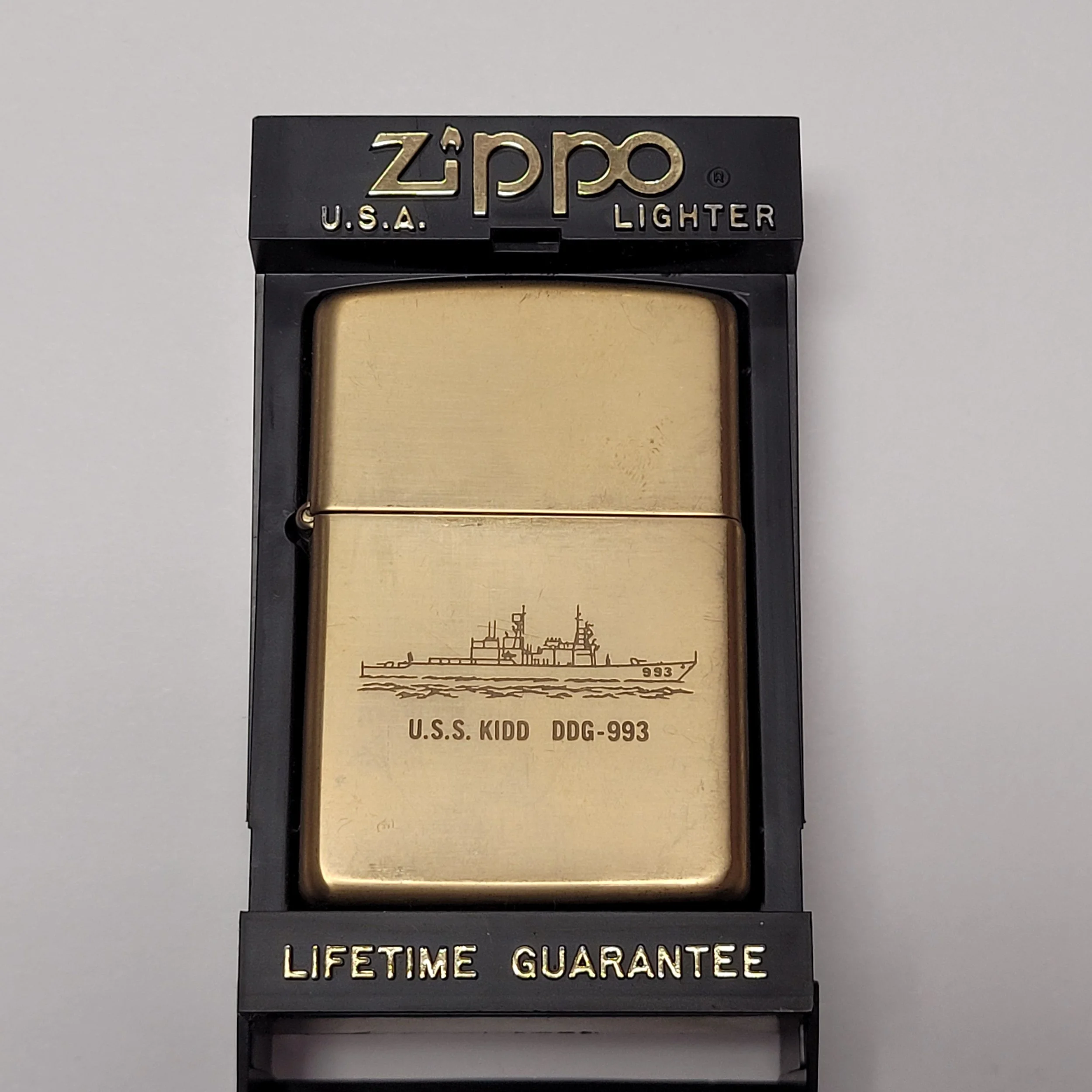 1995 Zippo USS Kidd Military Lighter