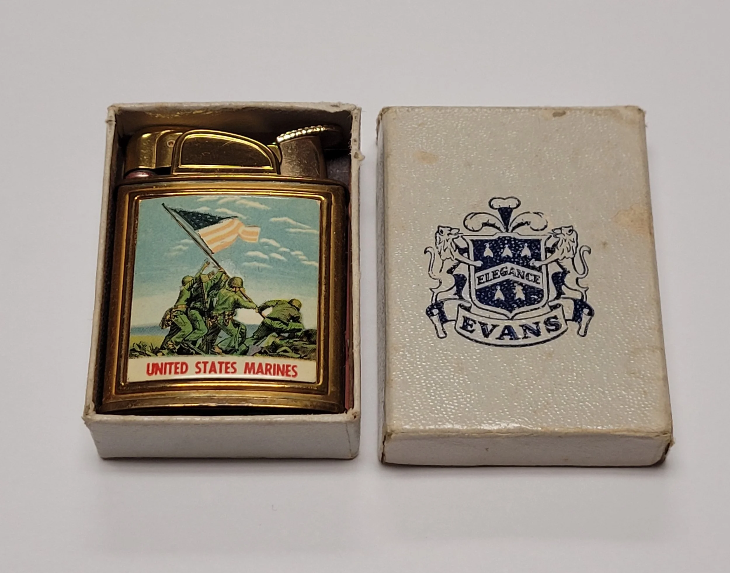 1950s Evans Banner United States Marines Pocket Lighter